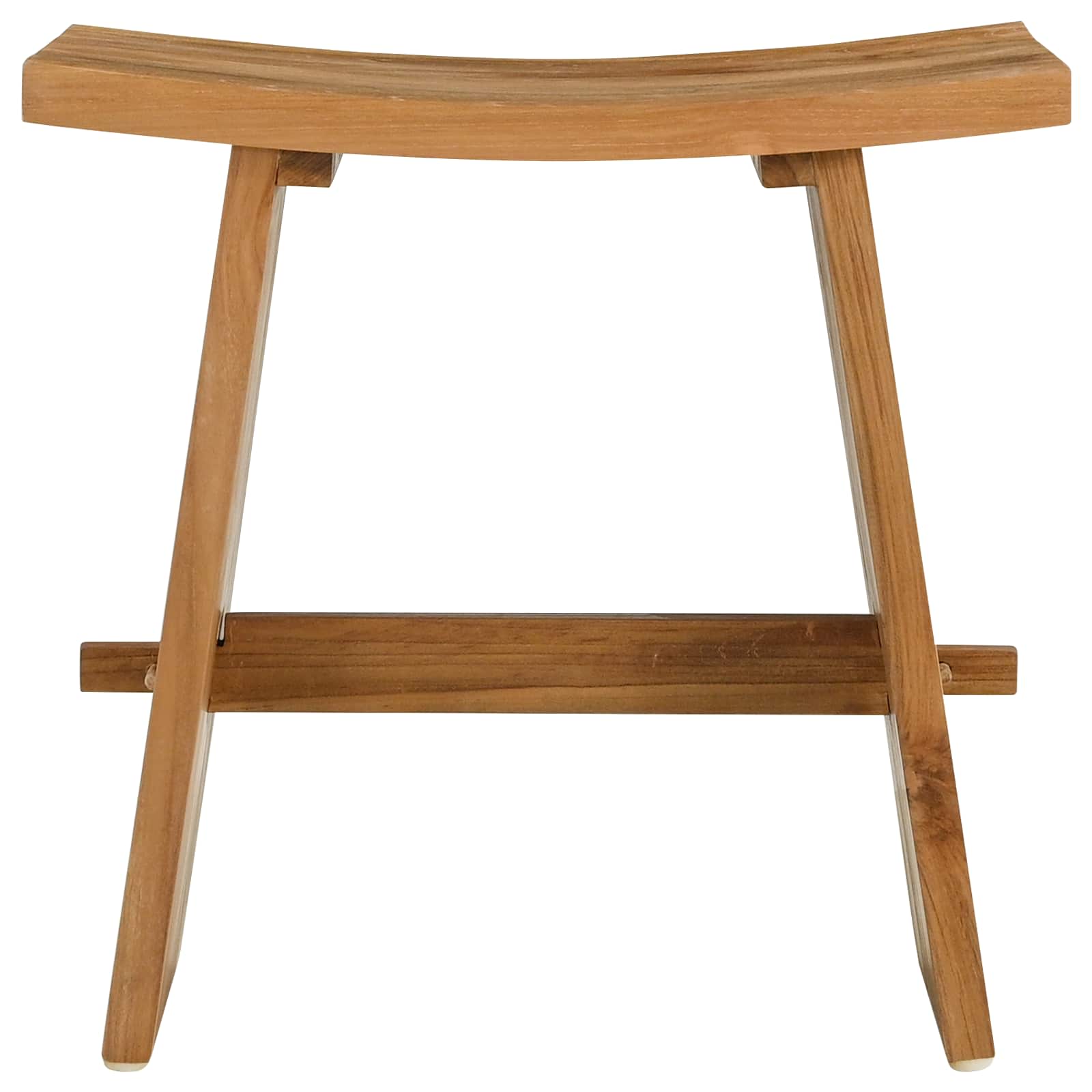 Vannas istabas taburete brūna 50 x 29,5 x 50,5 cm masīvs tīkkoks