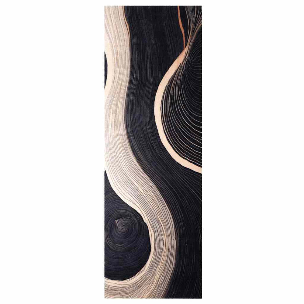 Virtuvės kilimas Juoda 180 x 60 cm Aksomas