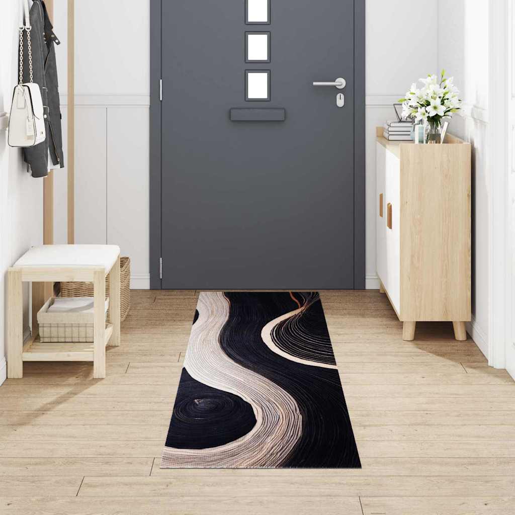 Virtuvės kilimas Juoda 300 x 60 cm Aksomas