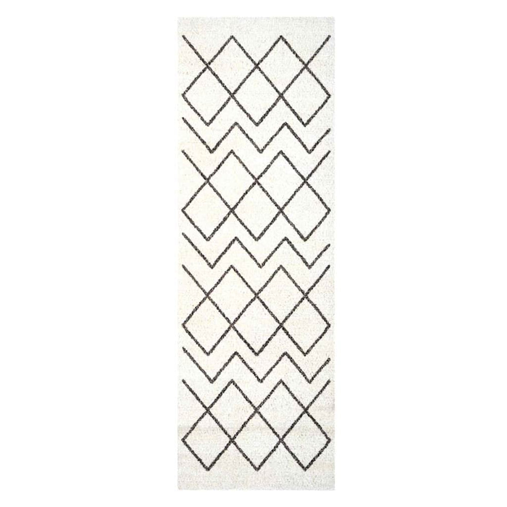 Virtuves paklājs Balts 180 x 60 cm Samts