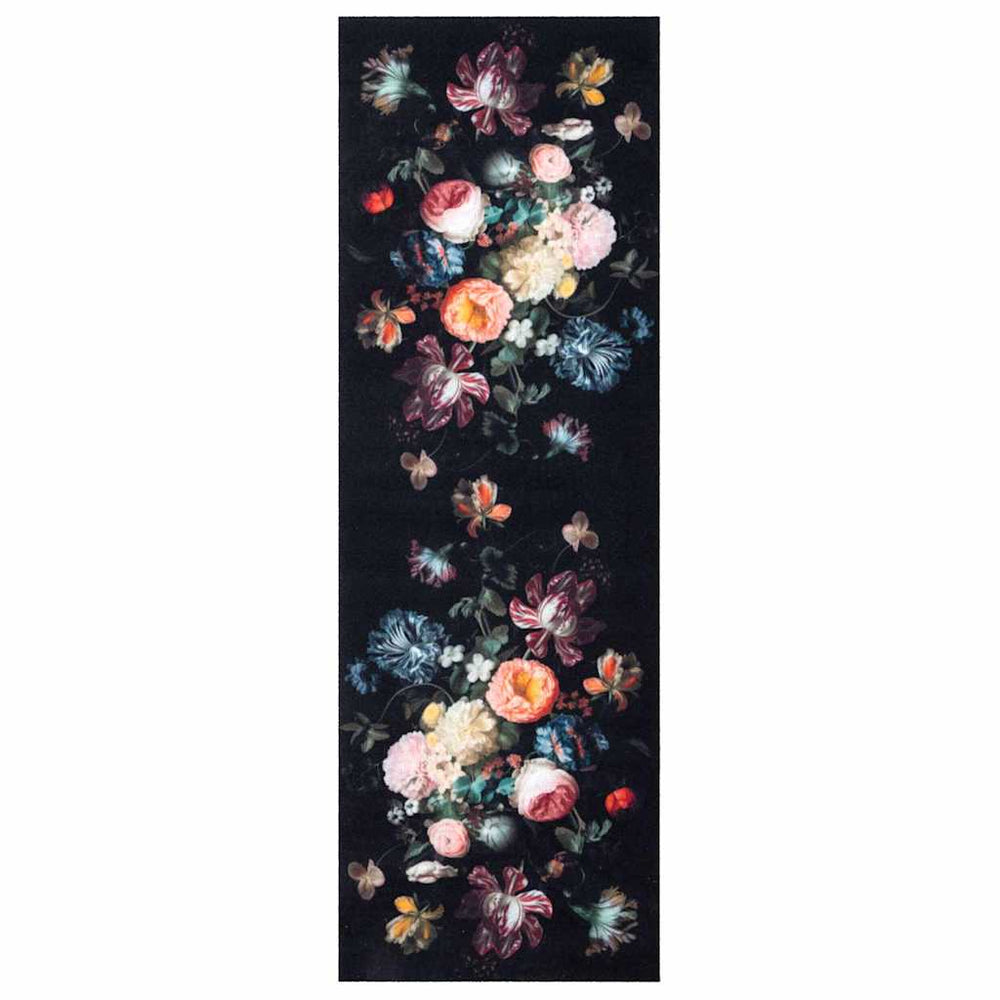 Virtuves paklājs Melns 180 x 60 cm Samts