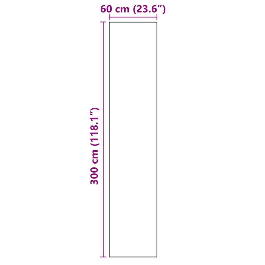 Virtuvės kilimas Vakarienės reikmenys Juoda 300 x 60 cm Aksomas