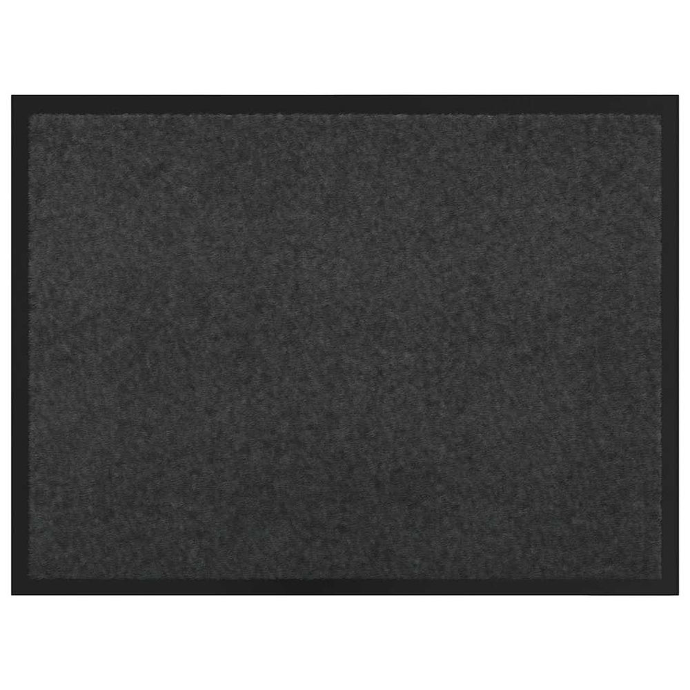Paklājiņš antracīta krāsā, 60 x 40 x 1.2 cm, Tedija audums