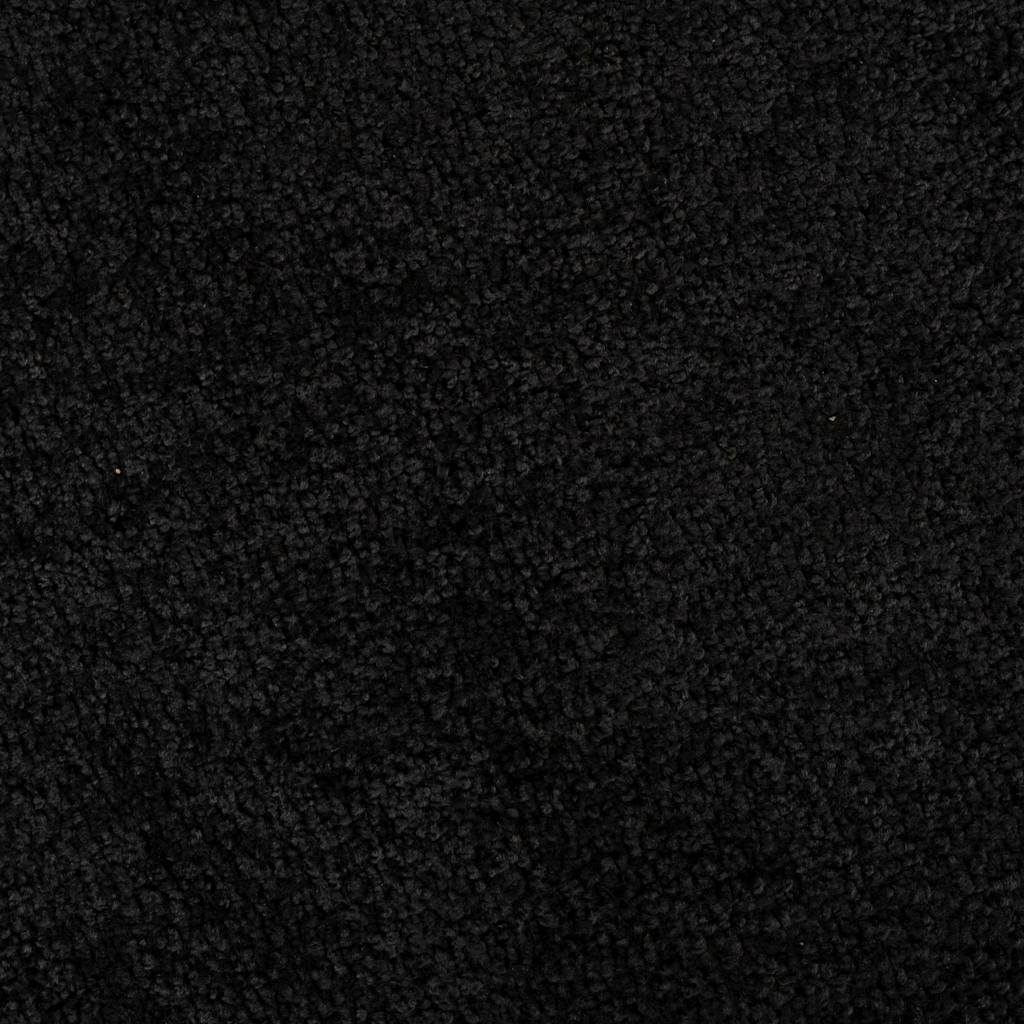 Doormat Black 80 x 120 cm Teddy Fabric