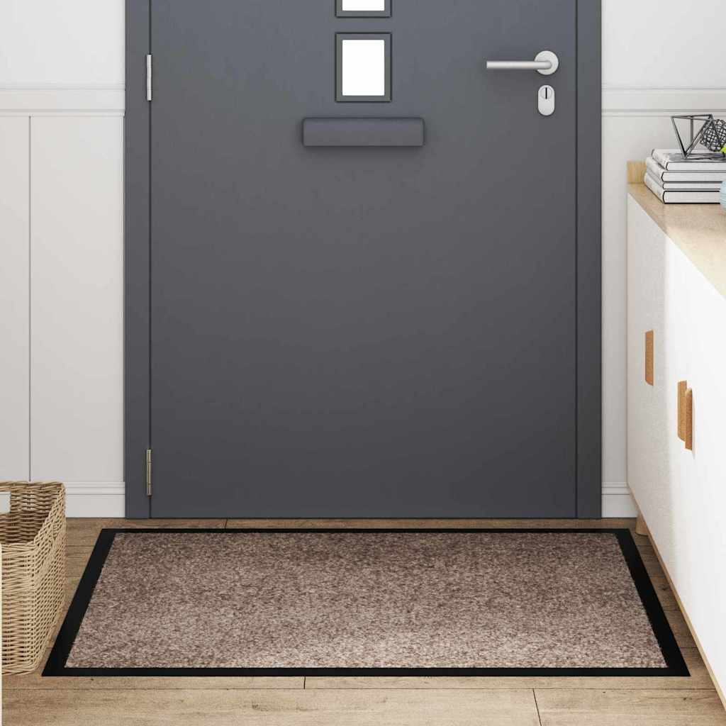 Doormat Sand 60 x 40 x 1.2 cm Teddy Fabric