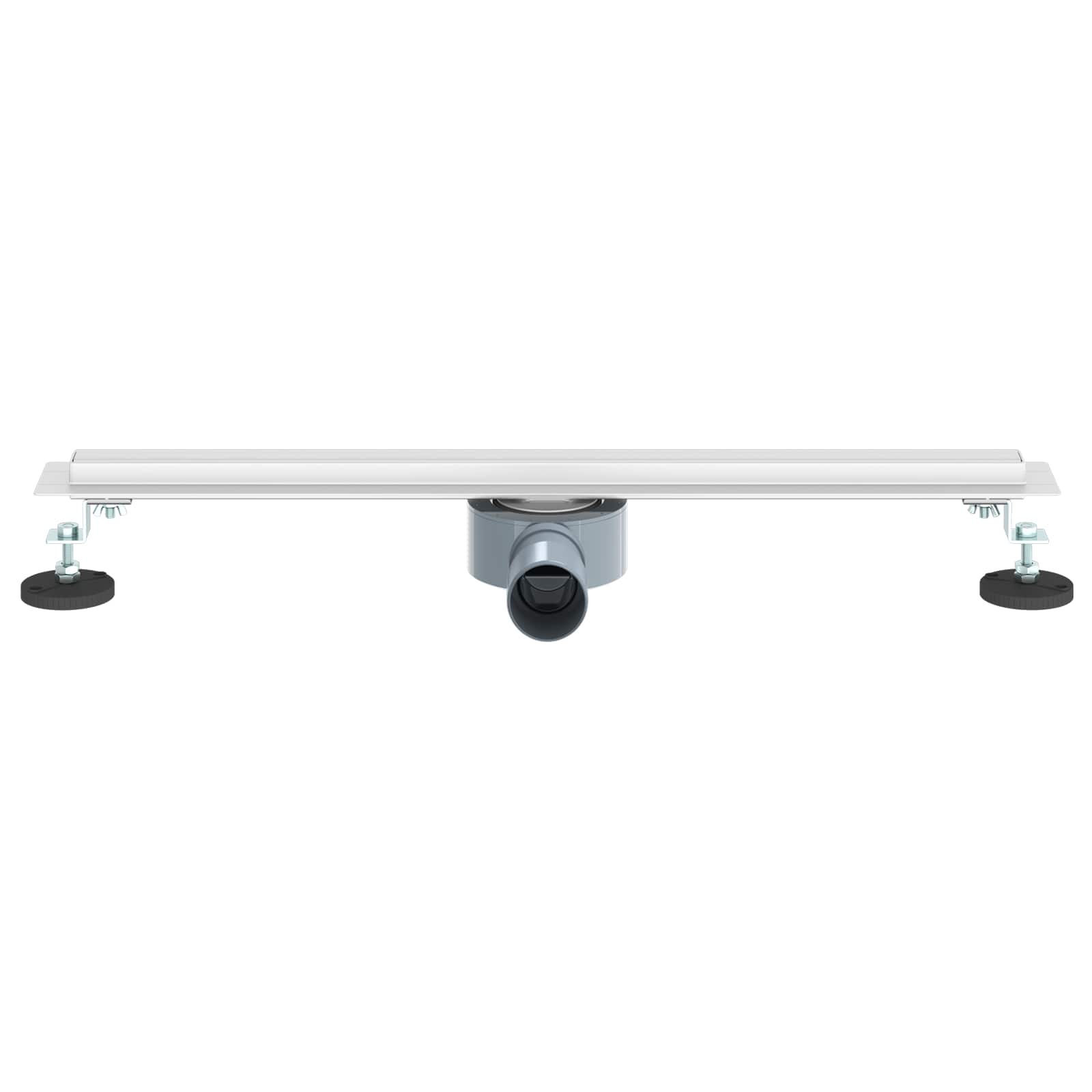 360° Dušas noteka ar plānu dizainu, sudraba, 60 cm