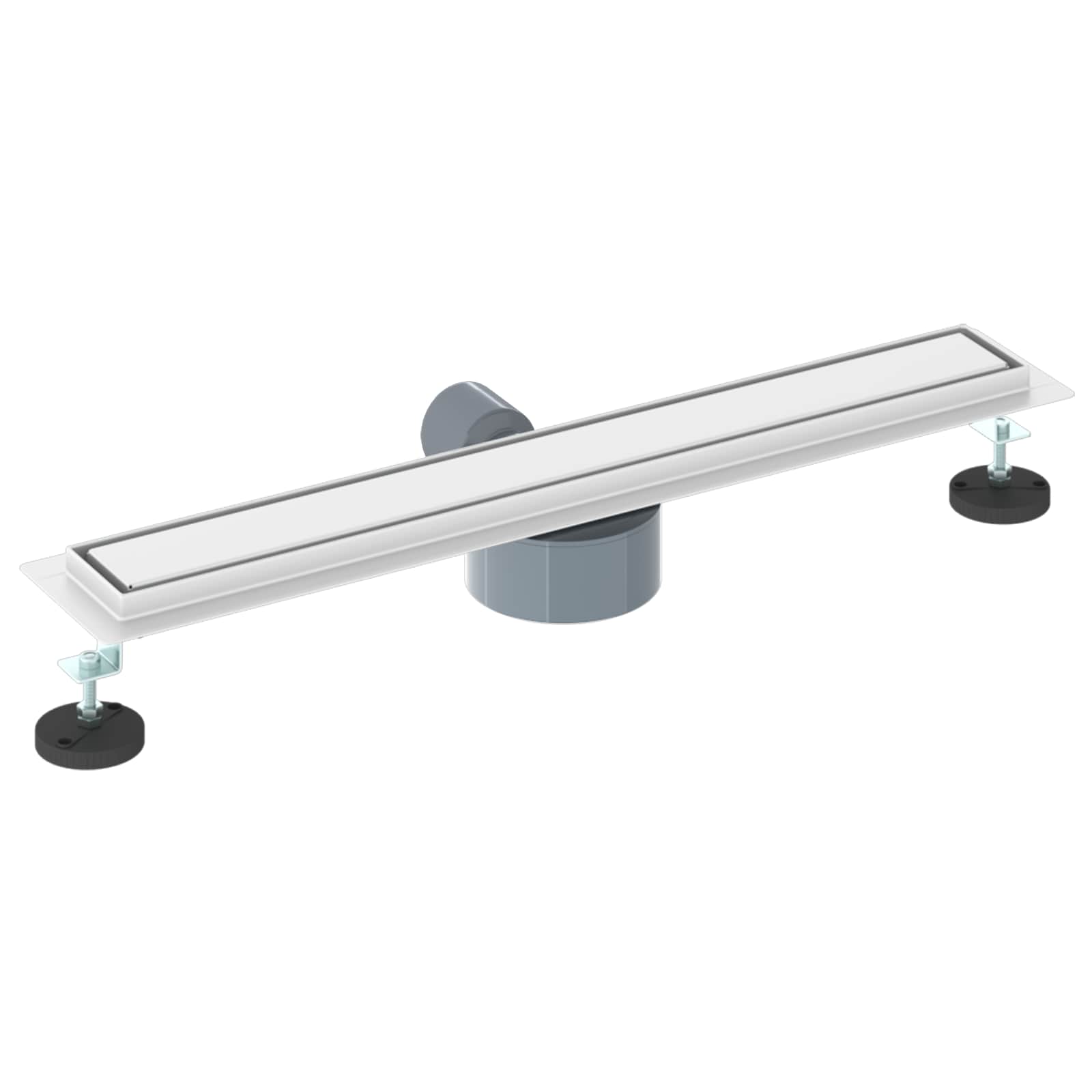 Dušo nuotekų 2-in-1 su 360° sifonu Sidabrinė 60 cm