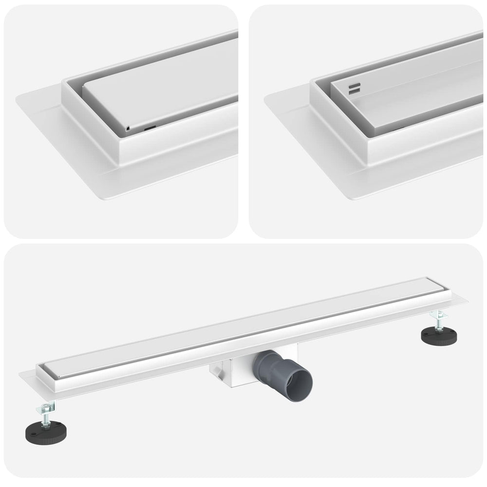2 vienā dušas noteka Sudraba 80 cm