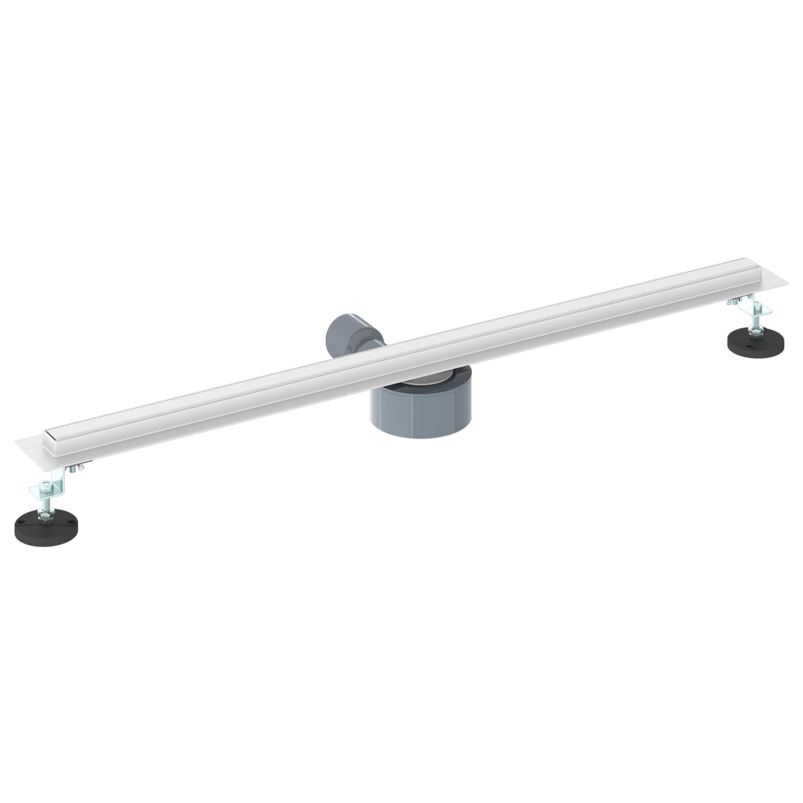 360° Dušo Nutekėjimas su Plonu Modeliu Sidabro 80 cm