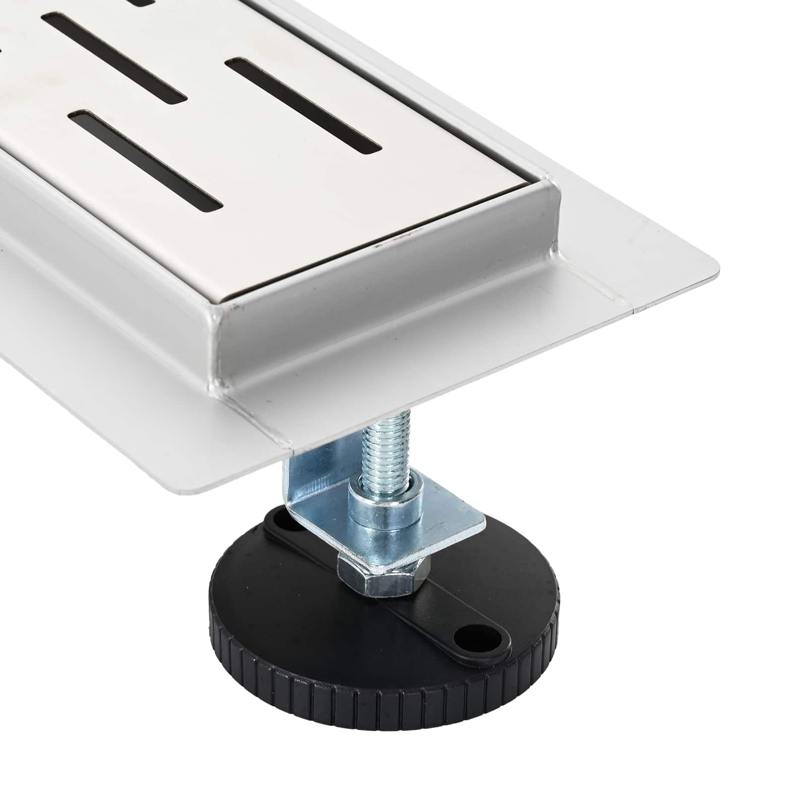 Shower drain with linear design Silver 90 cm