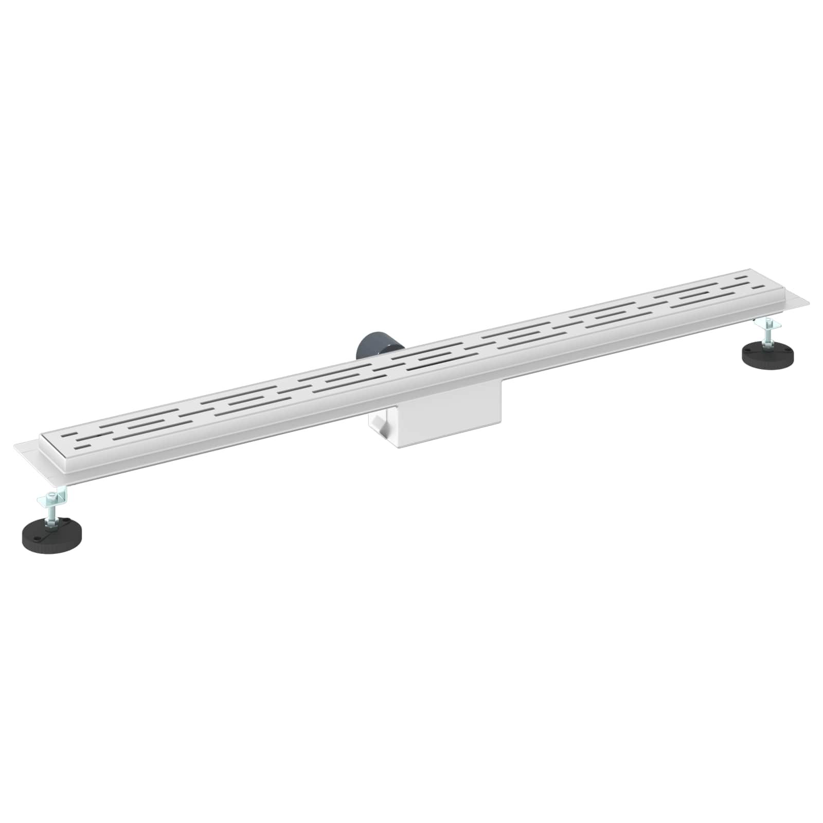 Shower drain with linear design Silver 90 cm