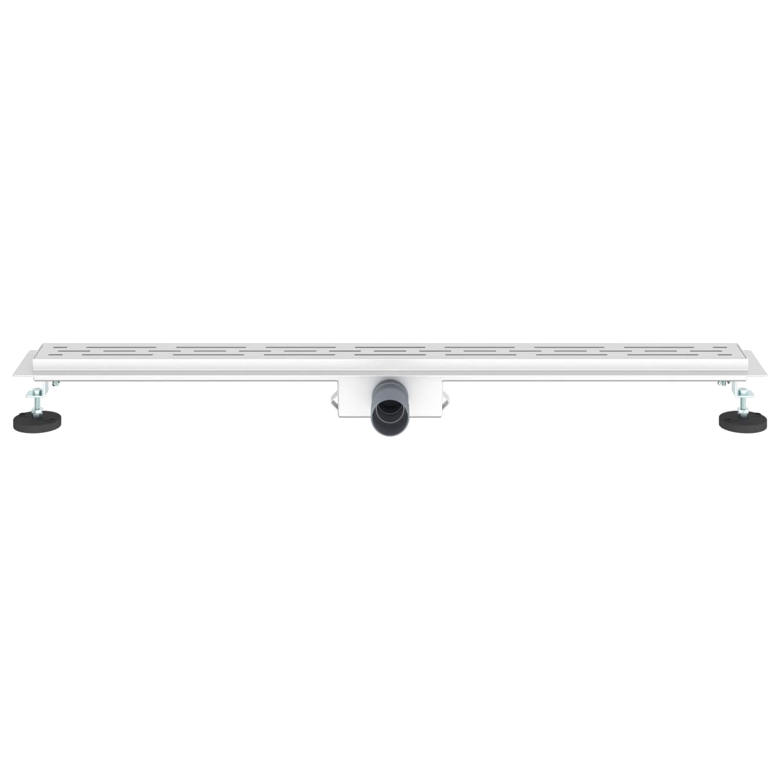 Shower drain with linear design Silver 90 cm