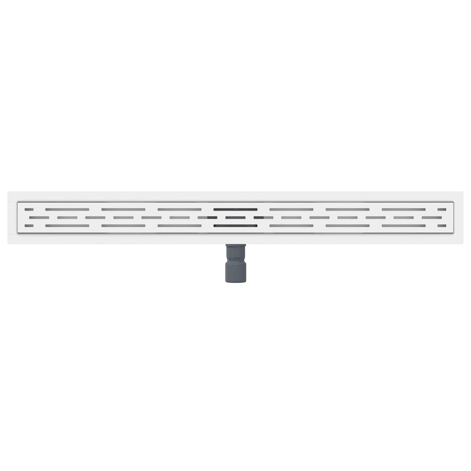 Shower drain with linear design Silver 90 cm