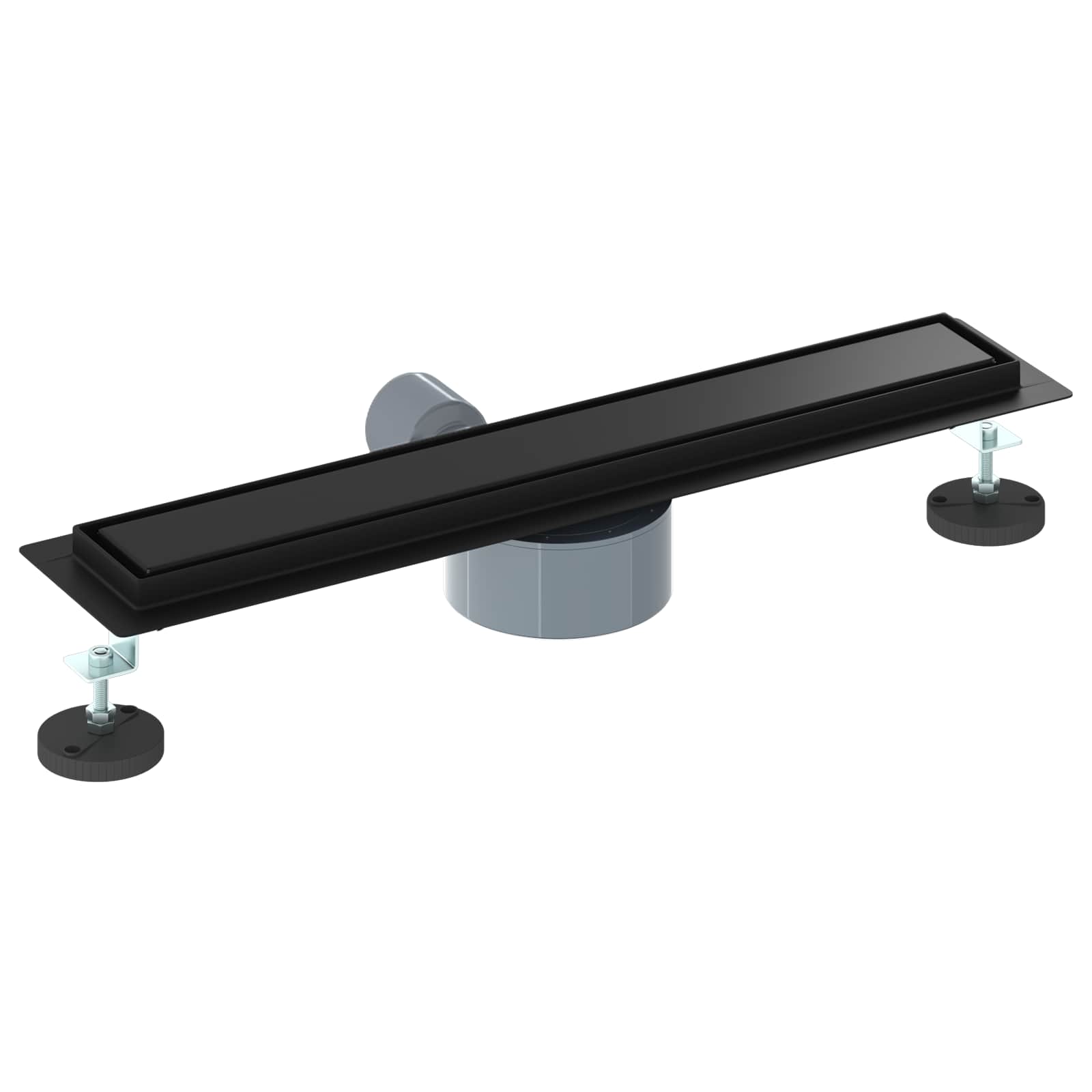Dušo nuotekų 2-in-1 su 360° sifonu Juoda 50 cm