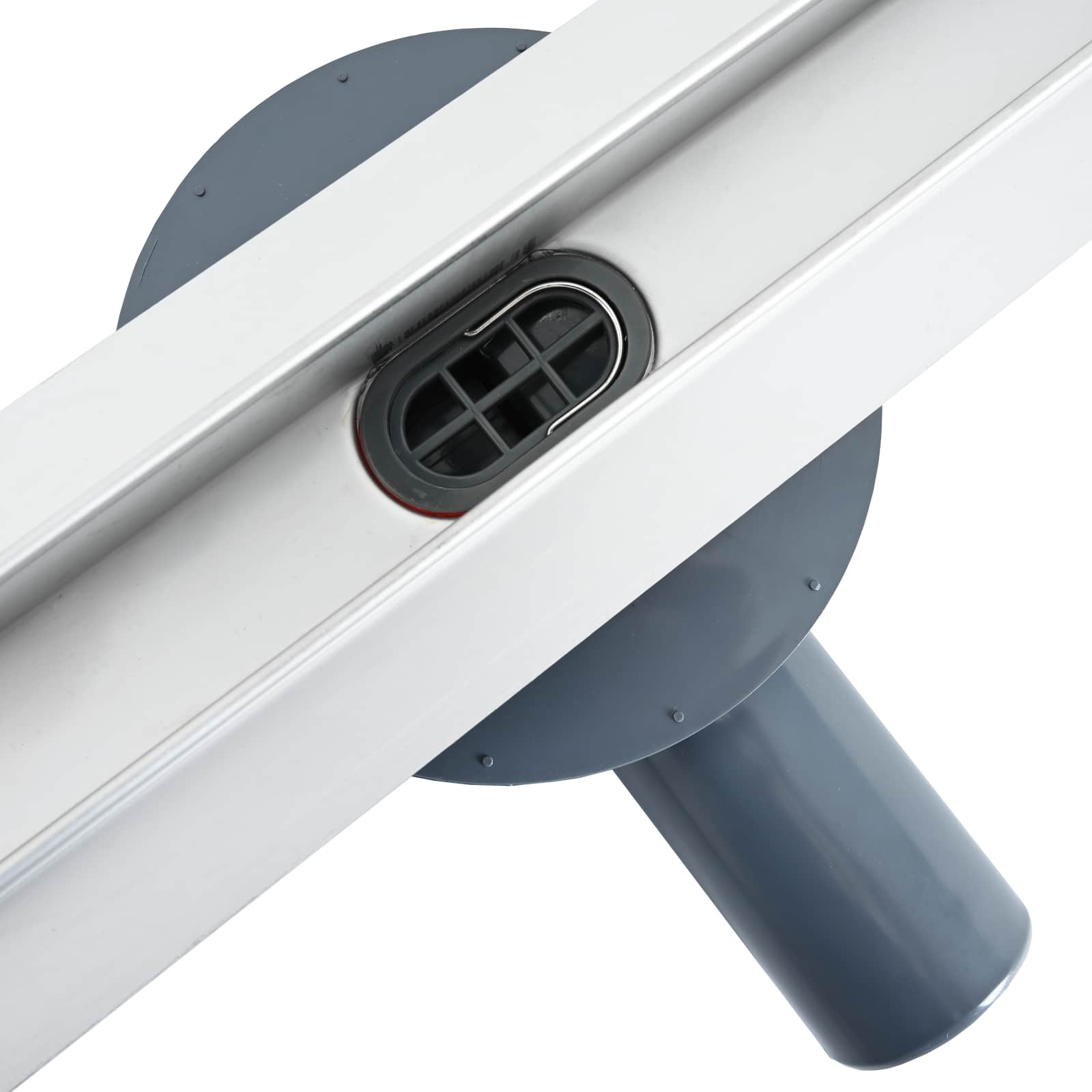 360° Shower Drain with Slim Design Silver 50 cm