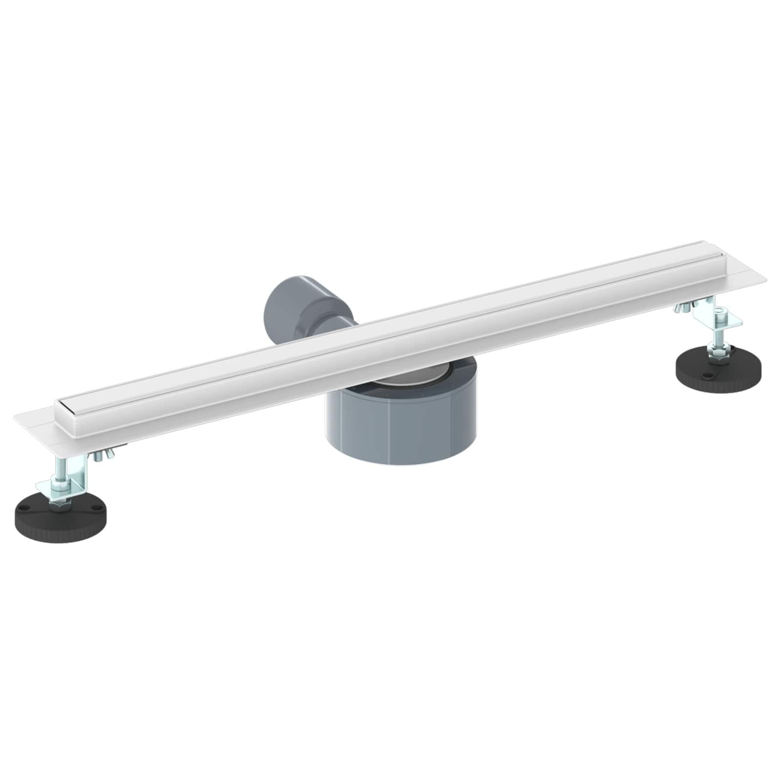 360° Shower Drain with Slim Design Silver 50 cm