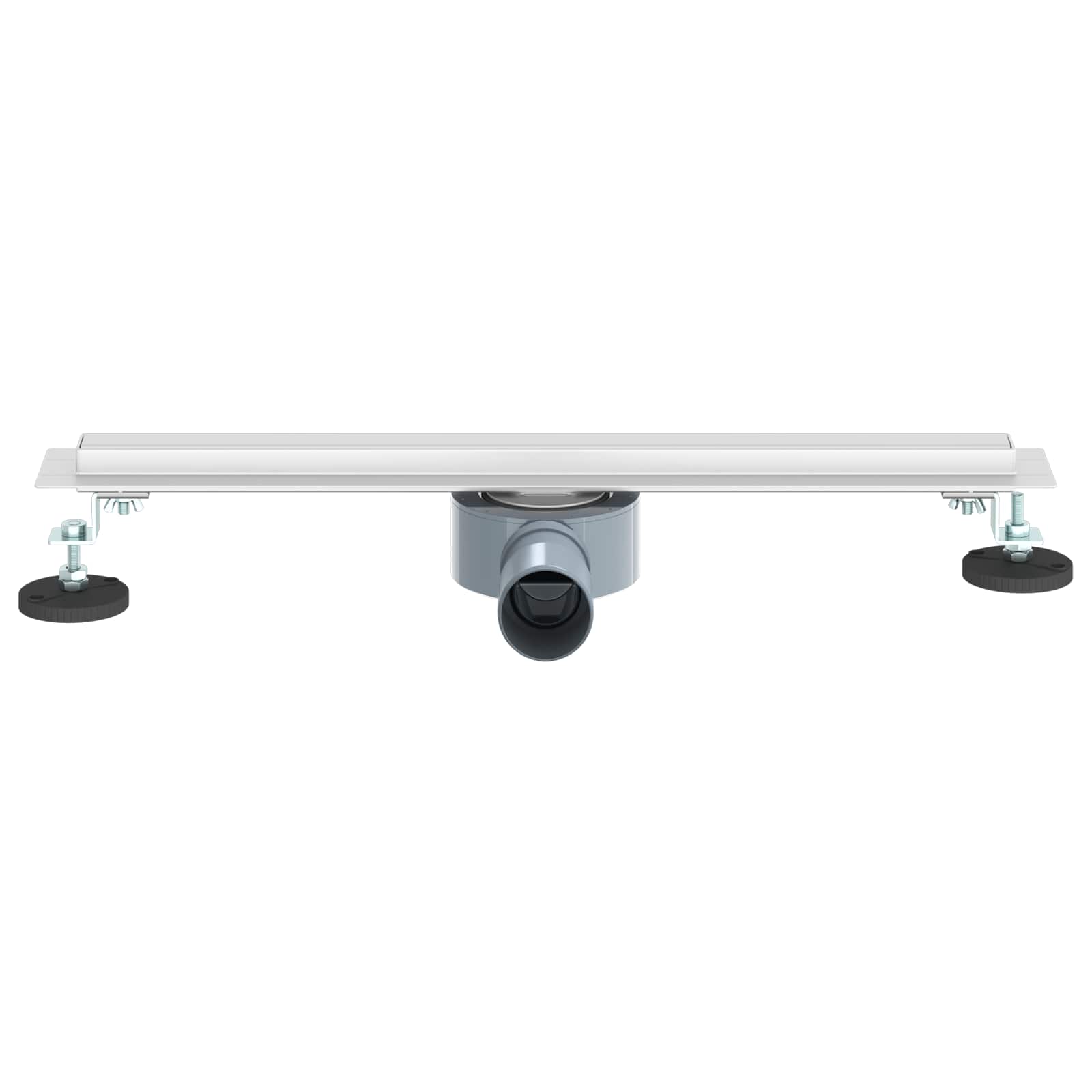 360° Shower Drain with Slim Design Silver 50 cm