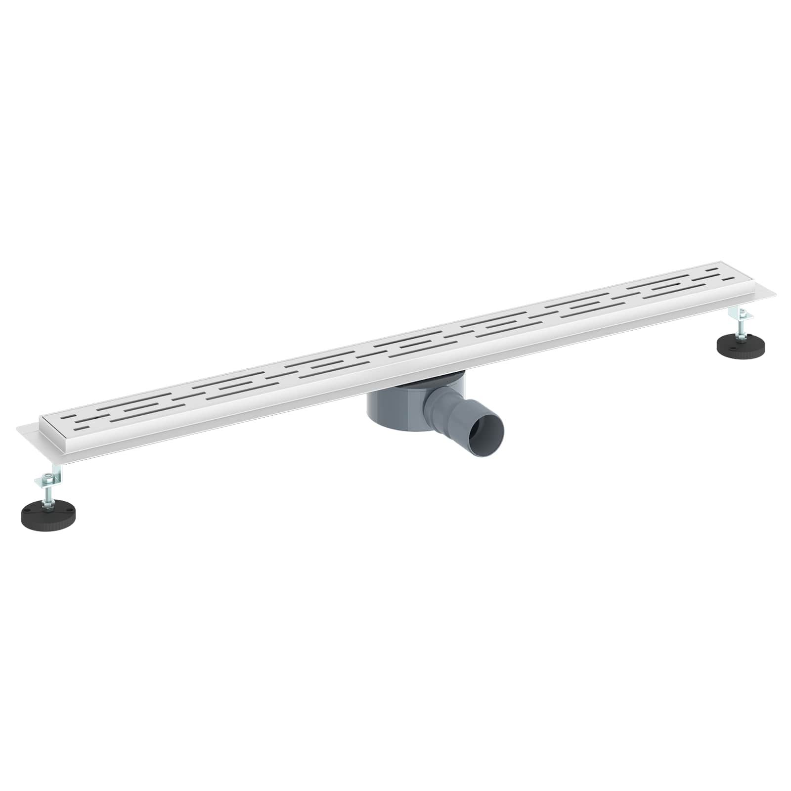 Dušas notekas stikla vāks ar 360° sifonu Sudrabs 90 cm