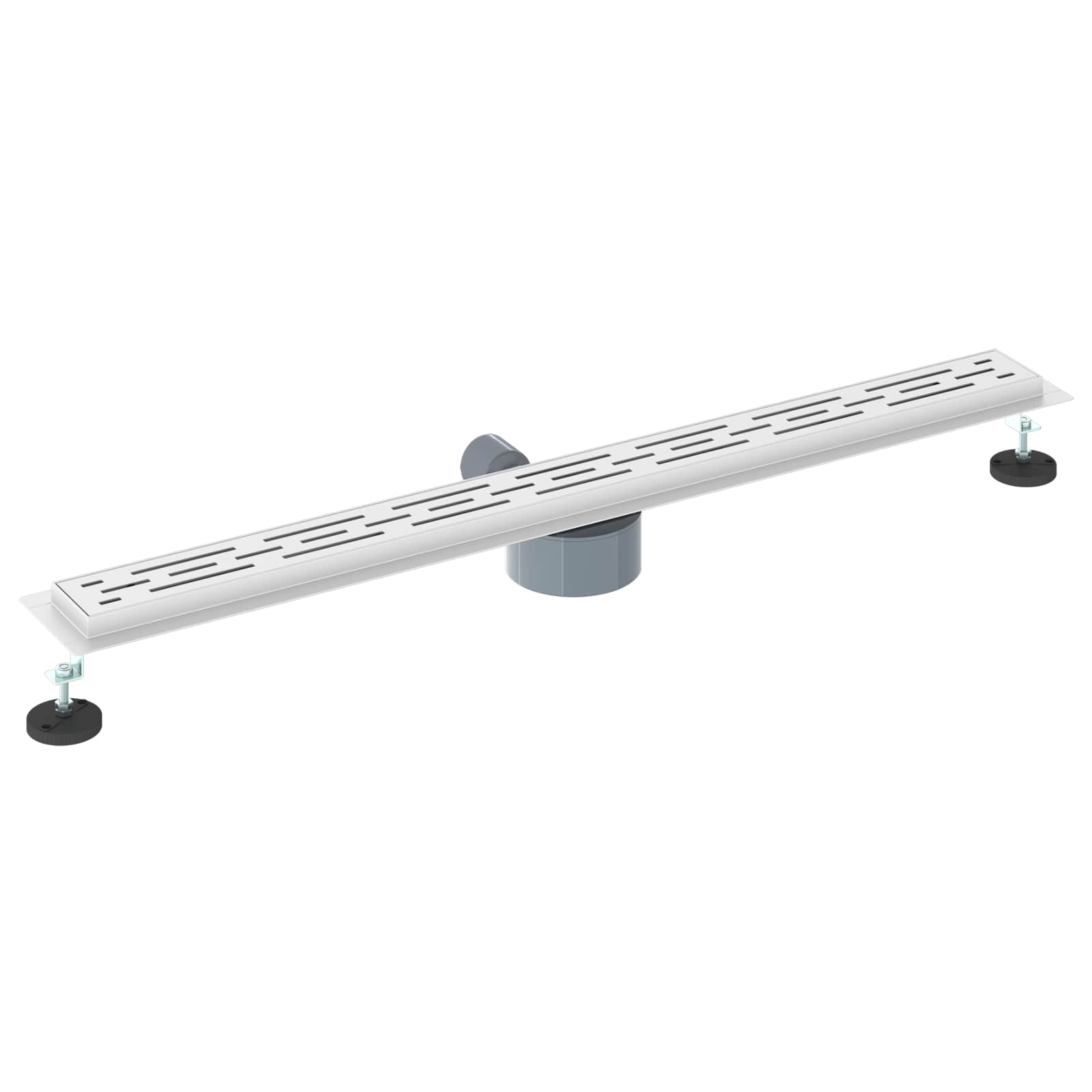 Dušas notekas stikla vāks ar 360° sifonu Sudrabs 90 cm