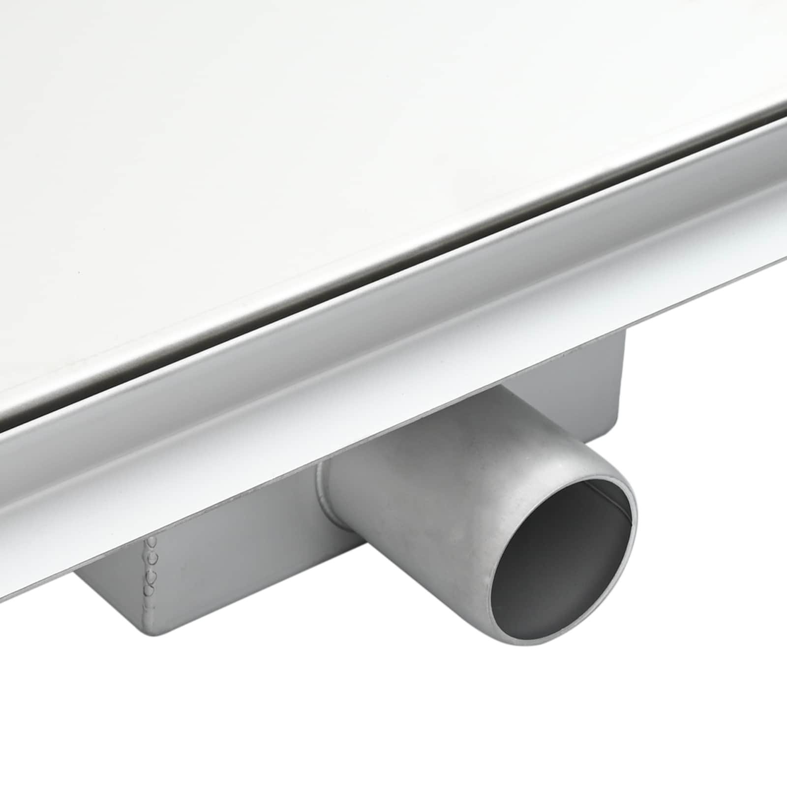 2 in 1 Triangle Shower Drain Silver 25 x 25 cm