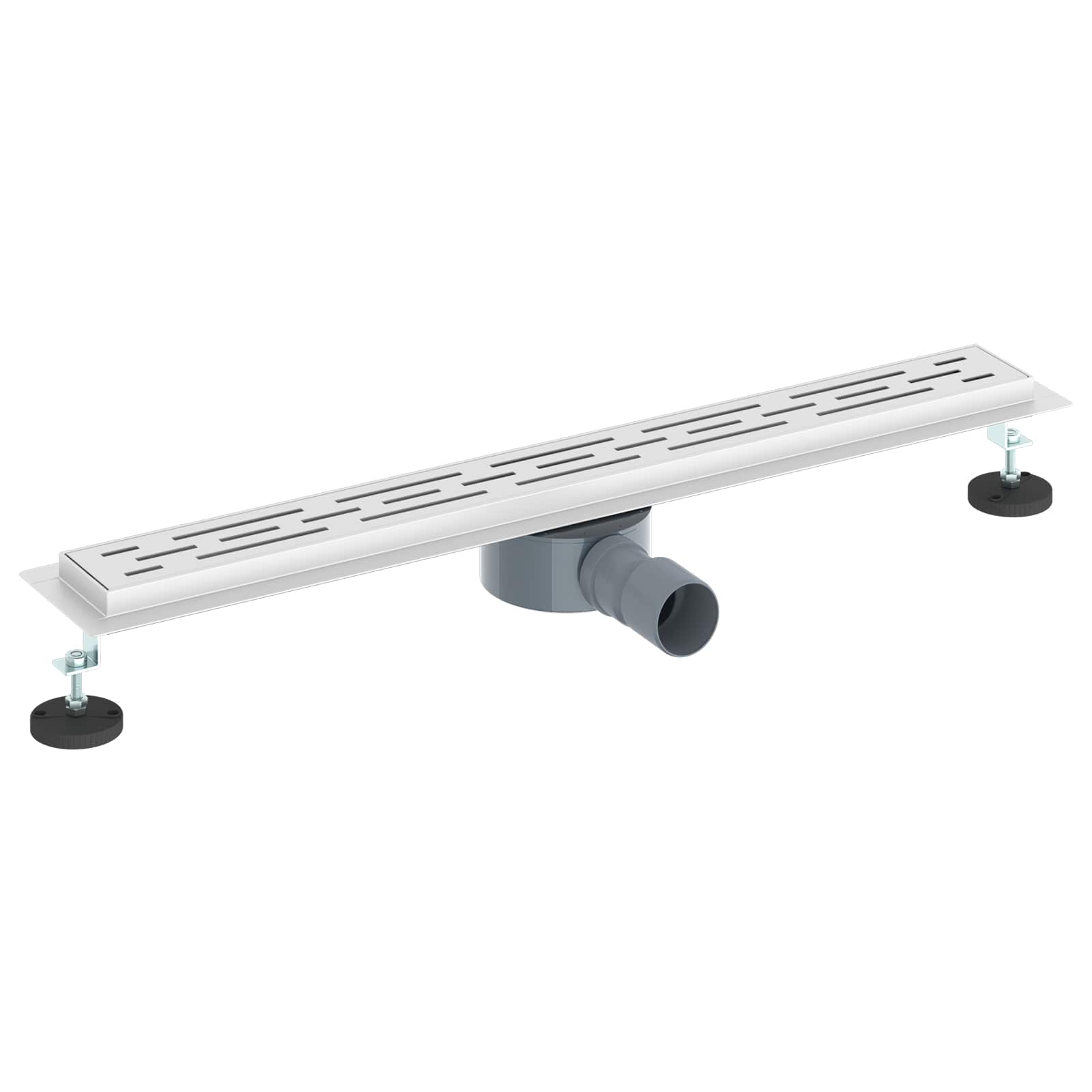 Dušas notekas stikla vāks ar 360° sifonu Sudrabs 70 cm
