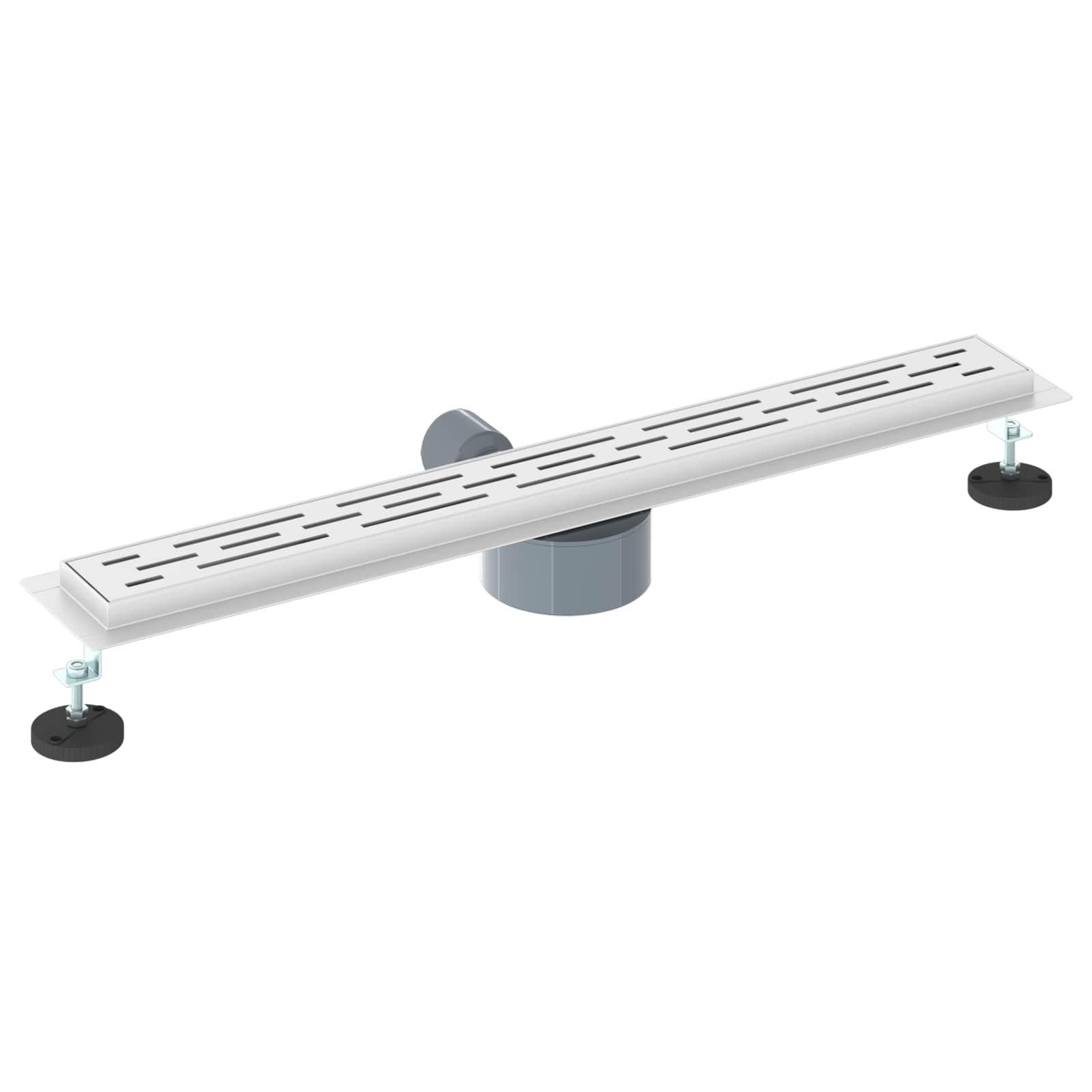 Dušas notekas stikla vāks ar 360° sifonu Sudrabs 70 cm