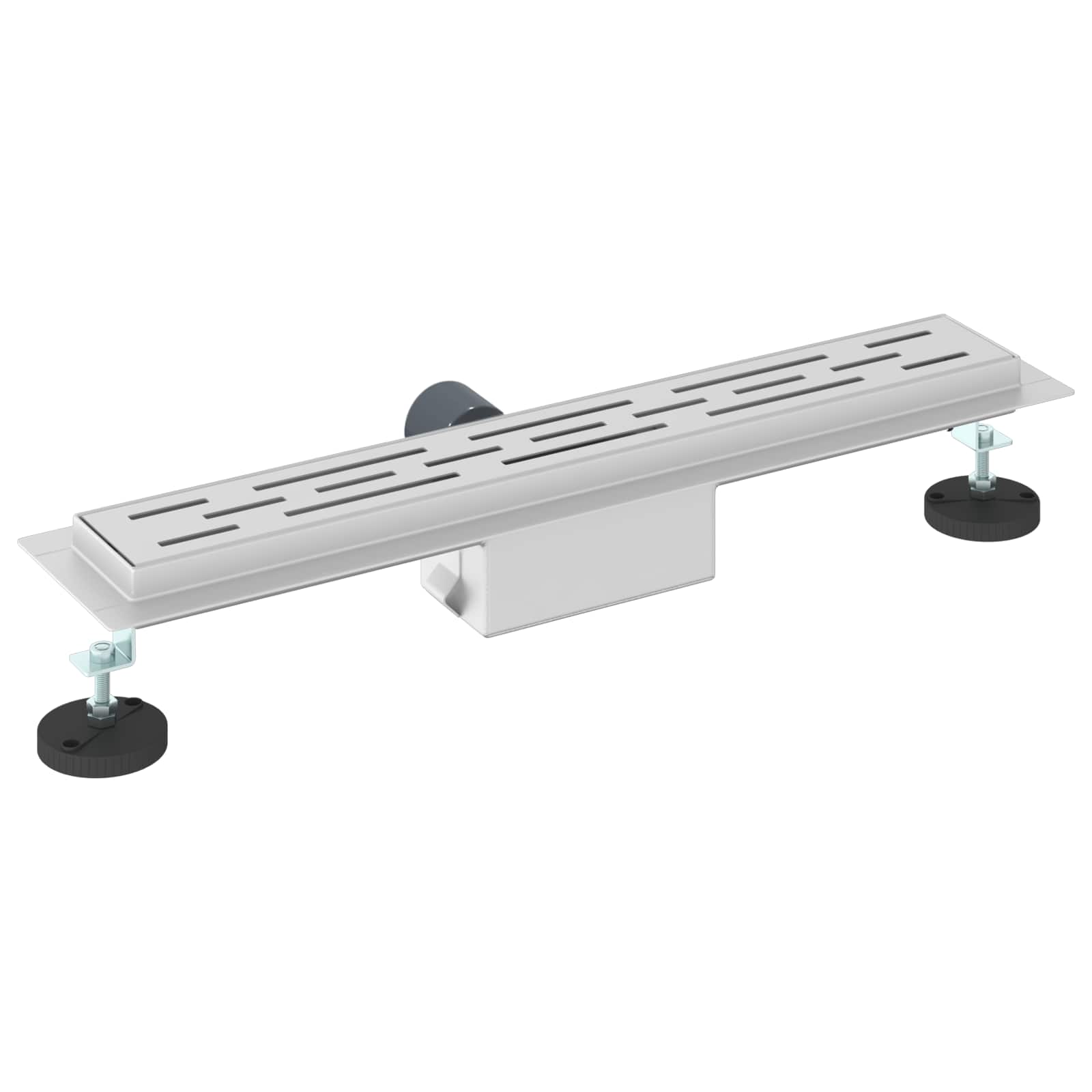 Dušas noteka ar lineāru dizainu Sudraba 60 cm