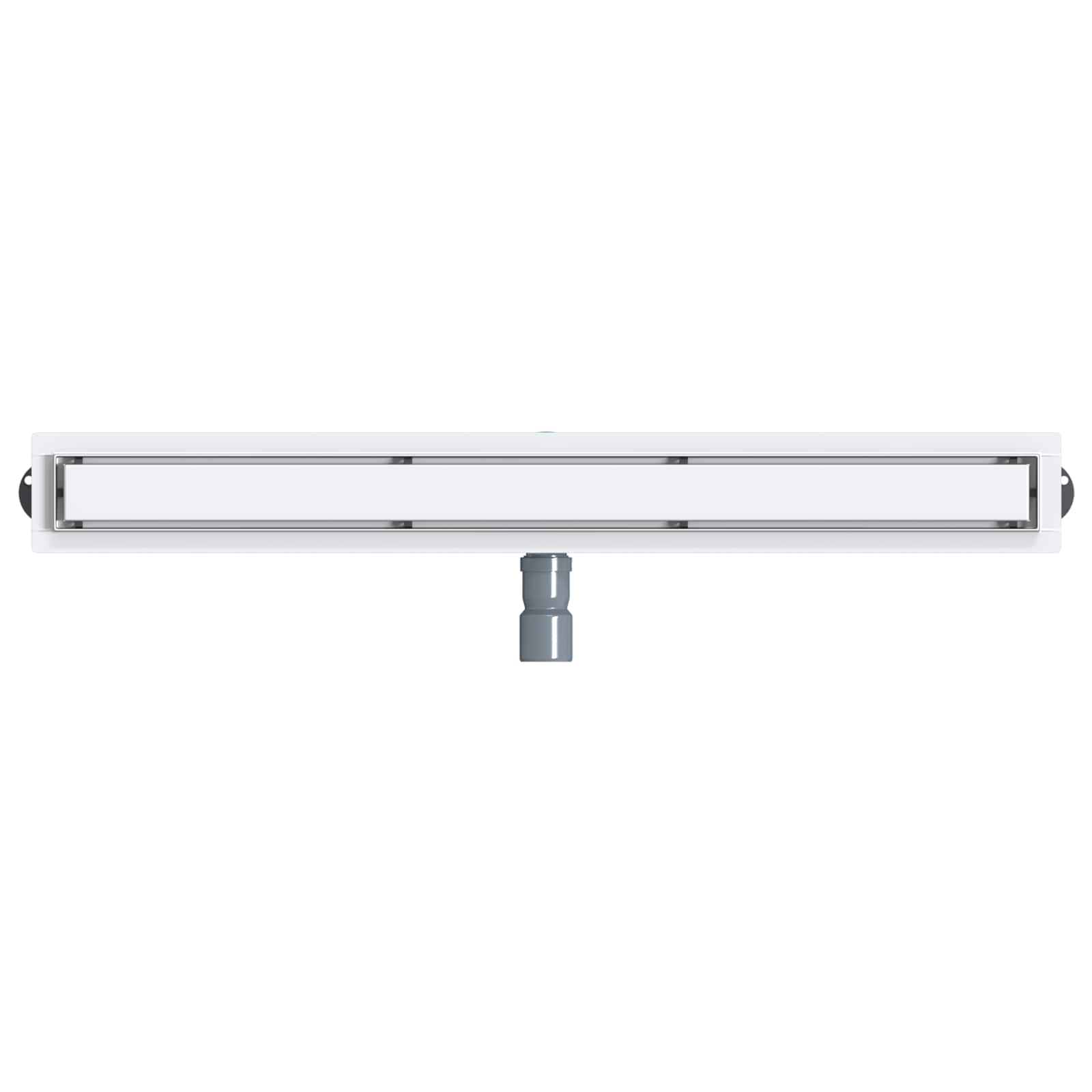 Shower drain 2-in-1 with 360° trap Silver 90 cm