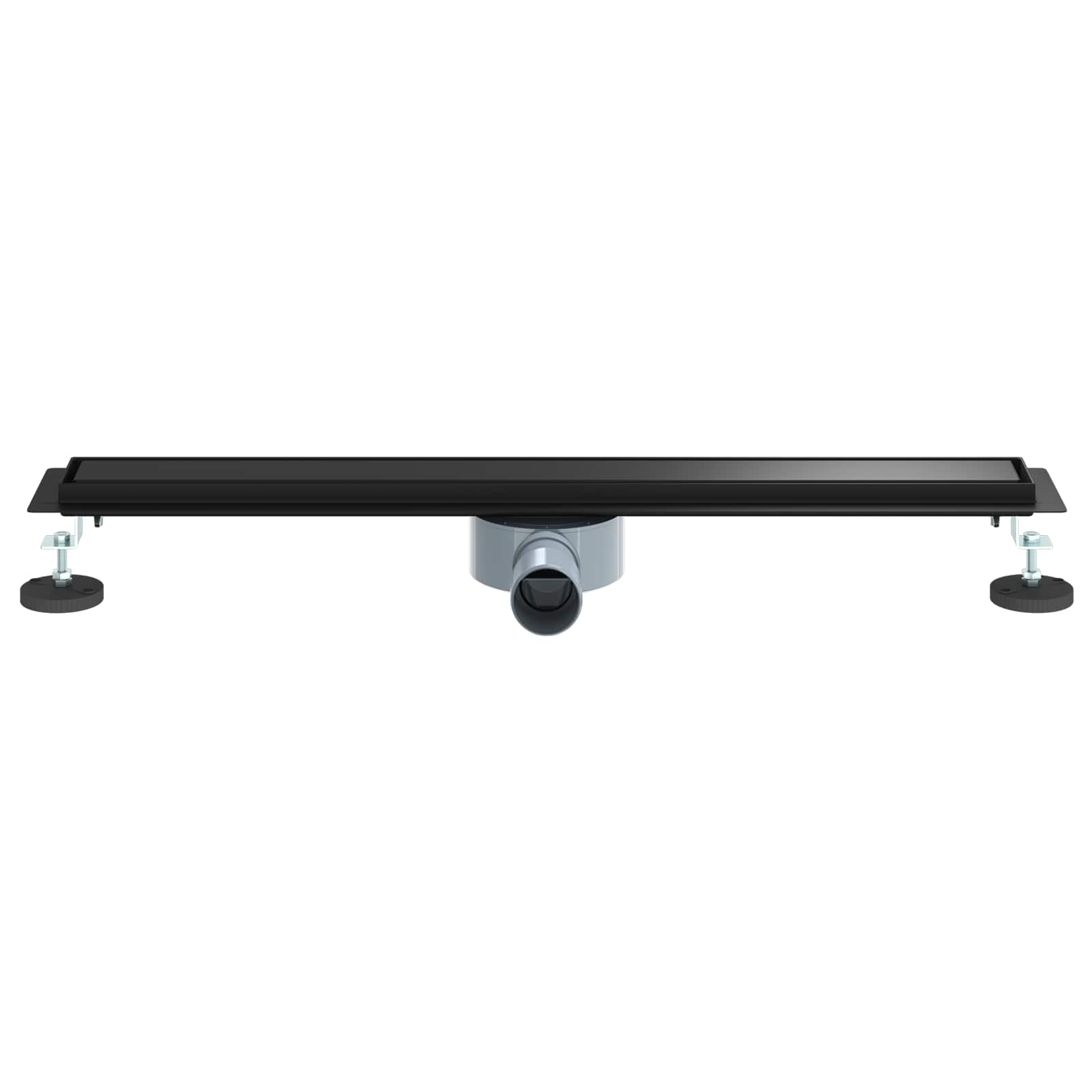 Dušo nuotekų 2-in-1 su 360° sifonu Juoda 70 cm