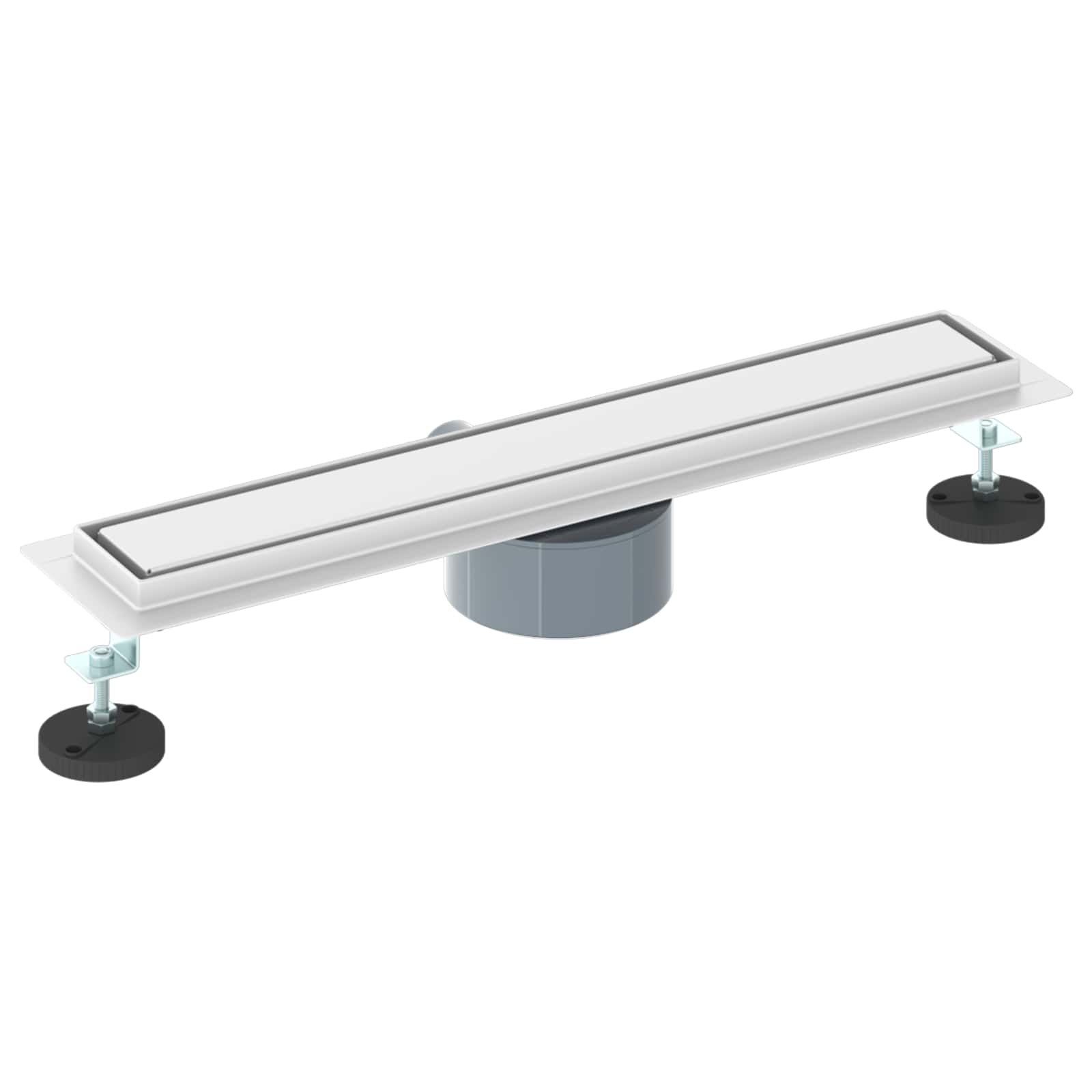 Dušo nuotekų 2-in-1 su 360° sifonu Sidabro 50 cm