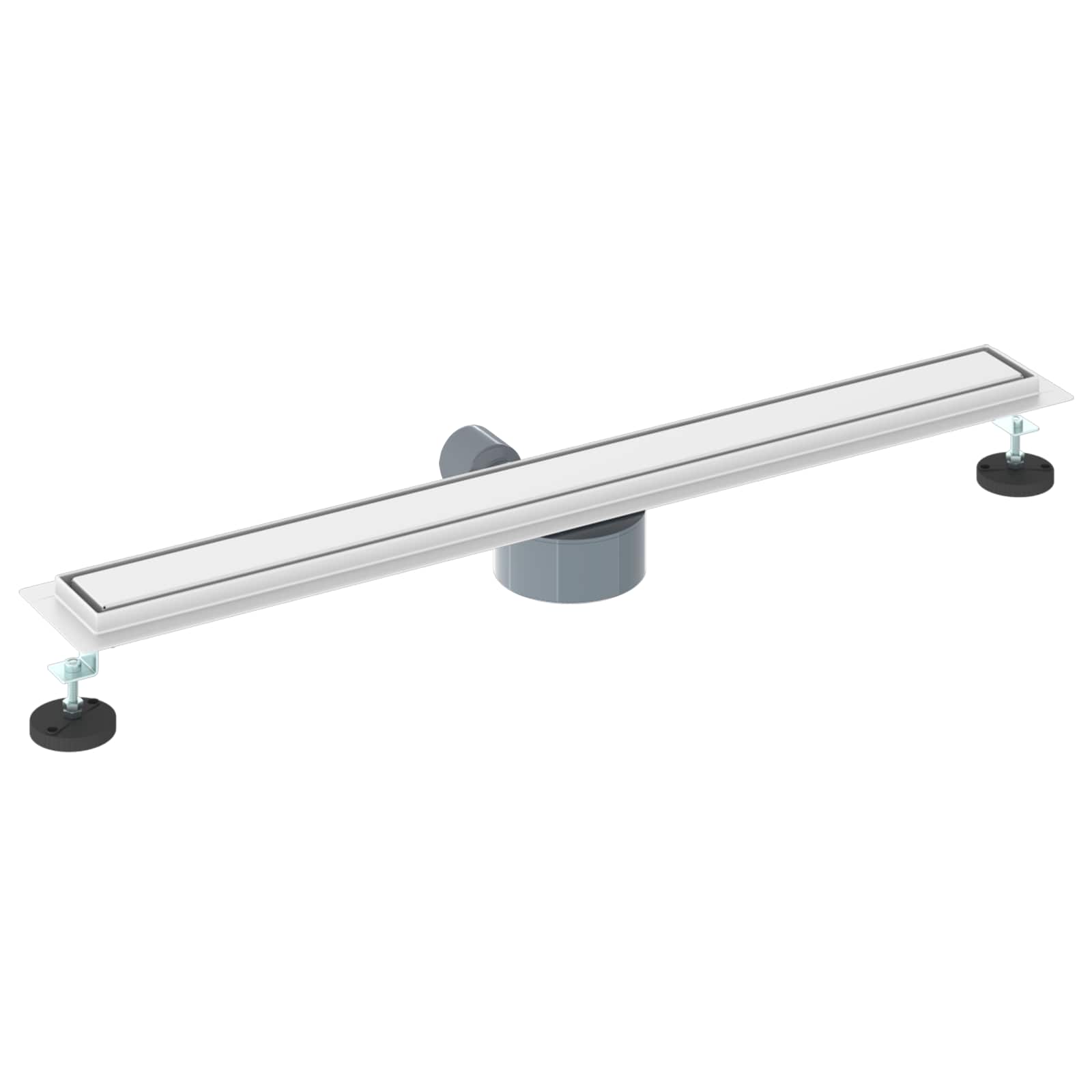 Dušas noteku 2-in-1 ar 360° sifonu Sudraba 80 cm