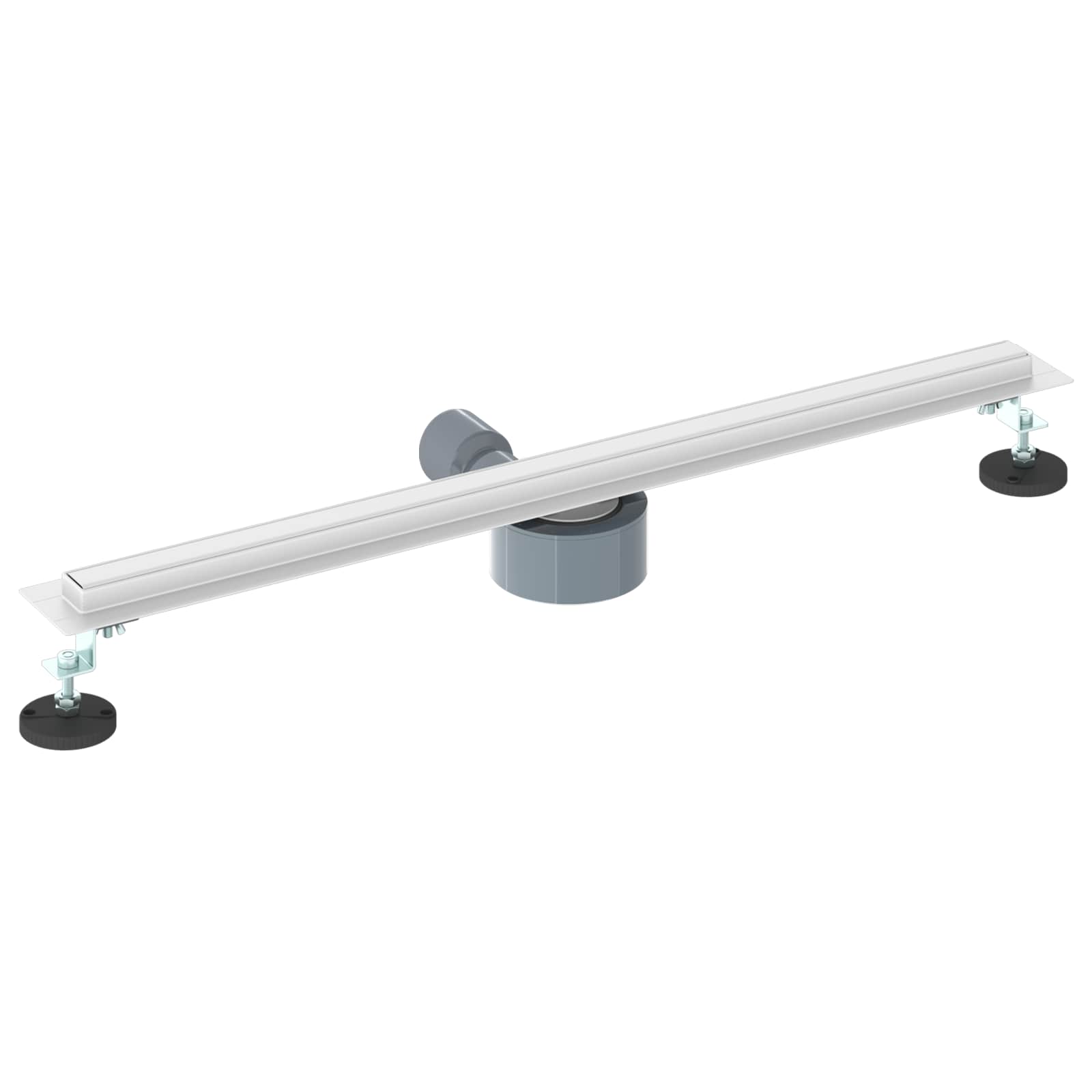 360° Shower Drain with Slim Design Silver 70 cm