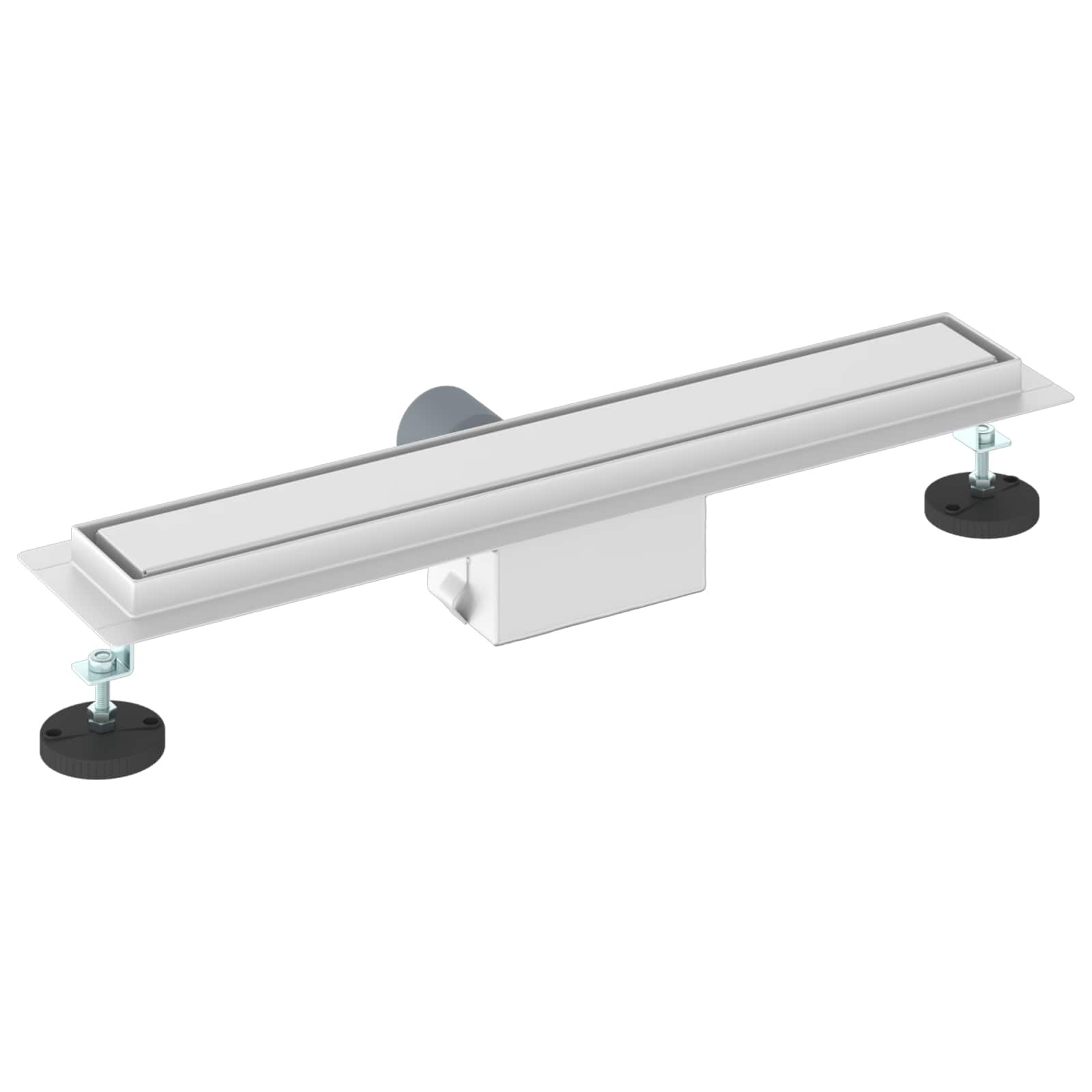 2-in-1 Shower Drain Silver 50 cm