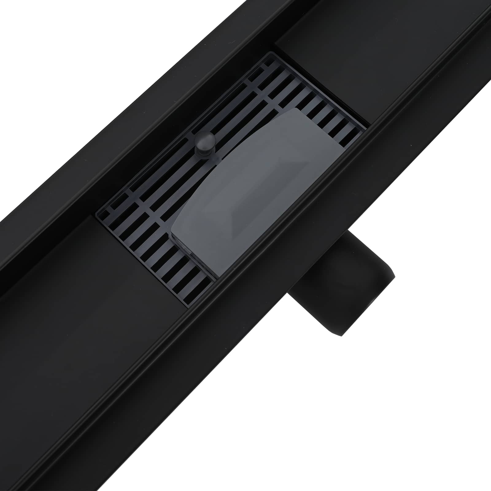 2 viename dušo nutekėjimas Juoda 80 cm Nerūdijantis plienas 304
