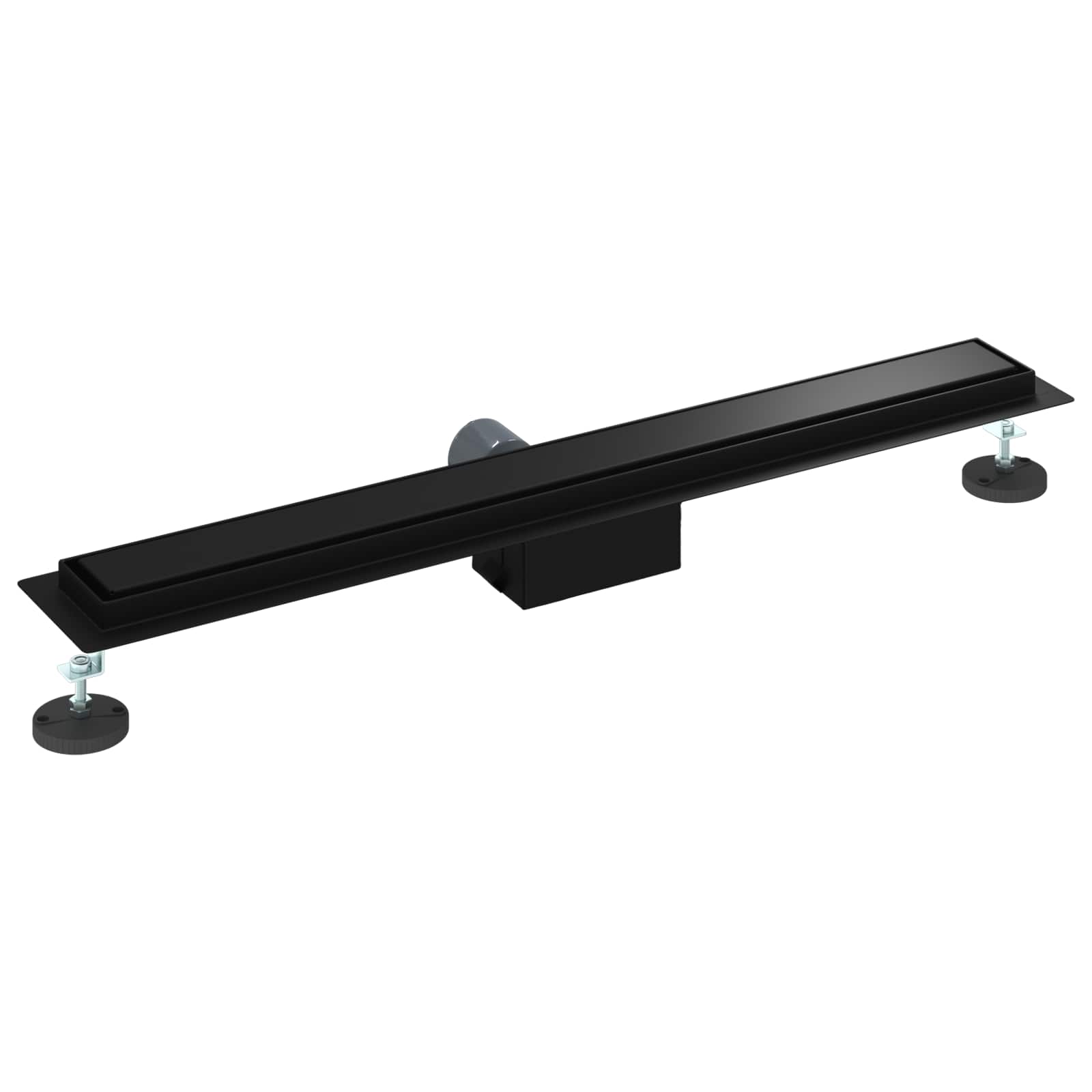 2 viename dušo nutekėjimas Juoda 80 cm Nerūdijantis plienas 304