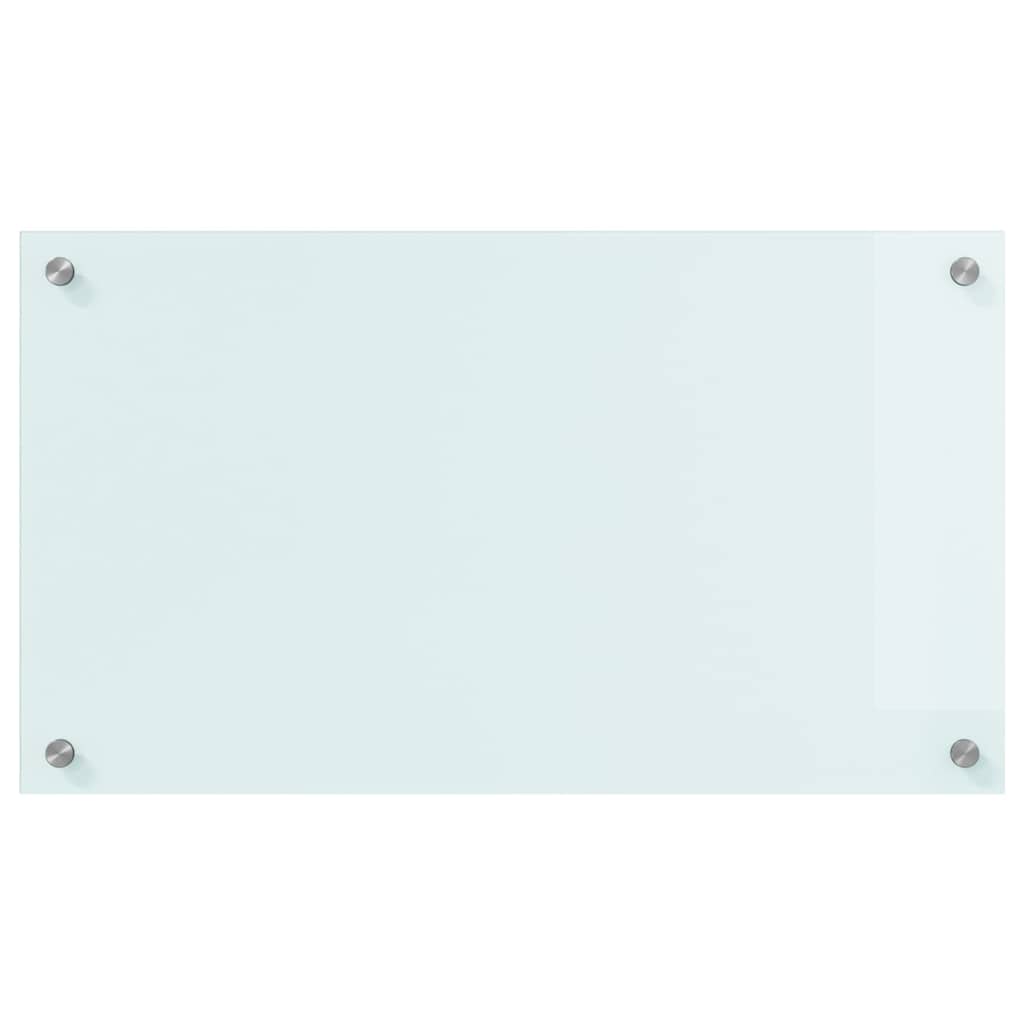 Virtuvės užpakalinė plokštė Balta 70 x 40 cm grūdintas stiklas