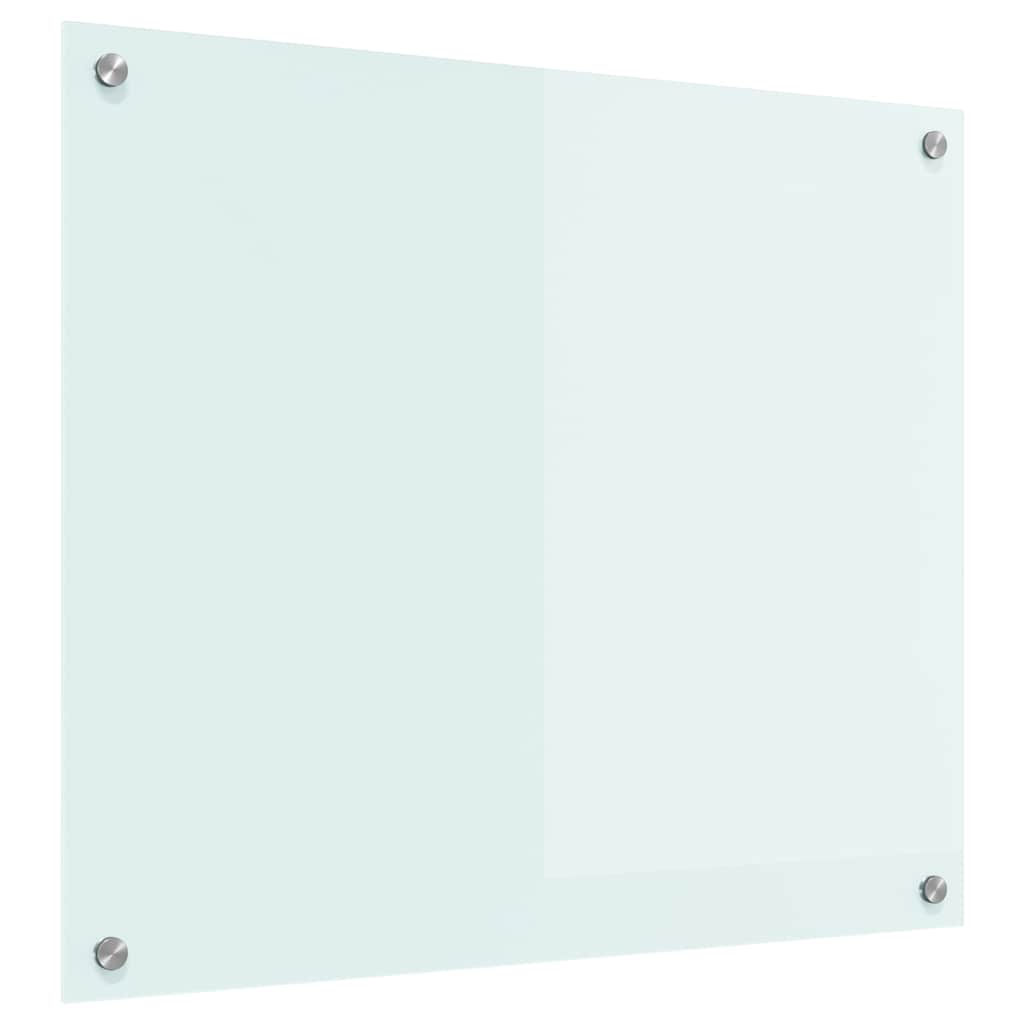 Virtuvės užpakalinė plokštė Balta 70 x 60 cm grūdintas stiklas