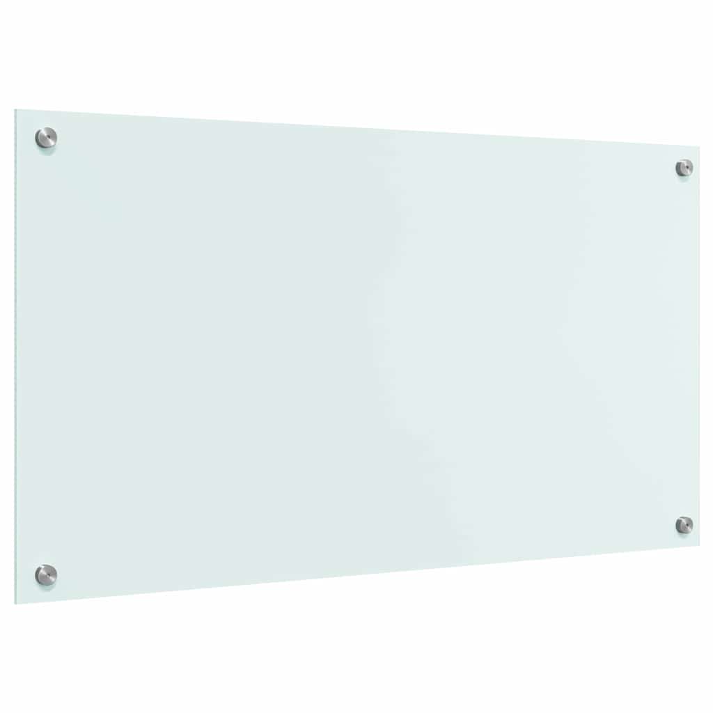 Virtuvės užpakalinė plokštė Balta 90 x 50 cm grūdintas stiklas
