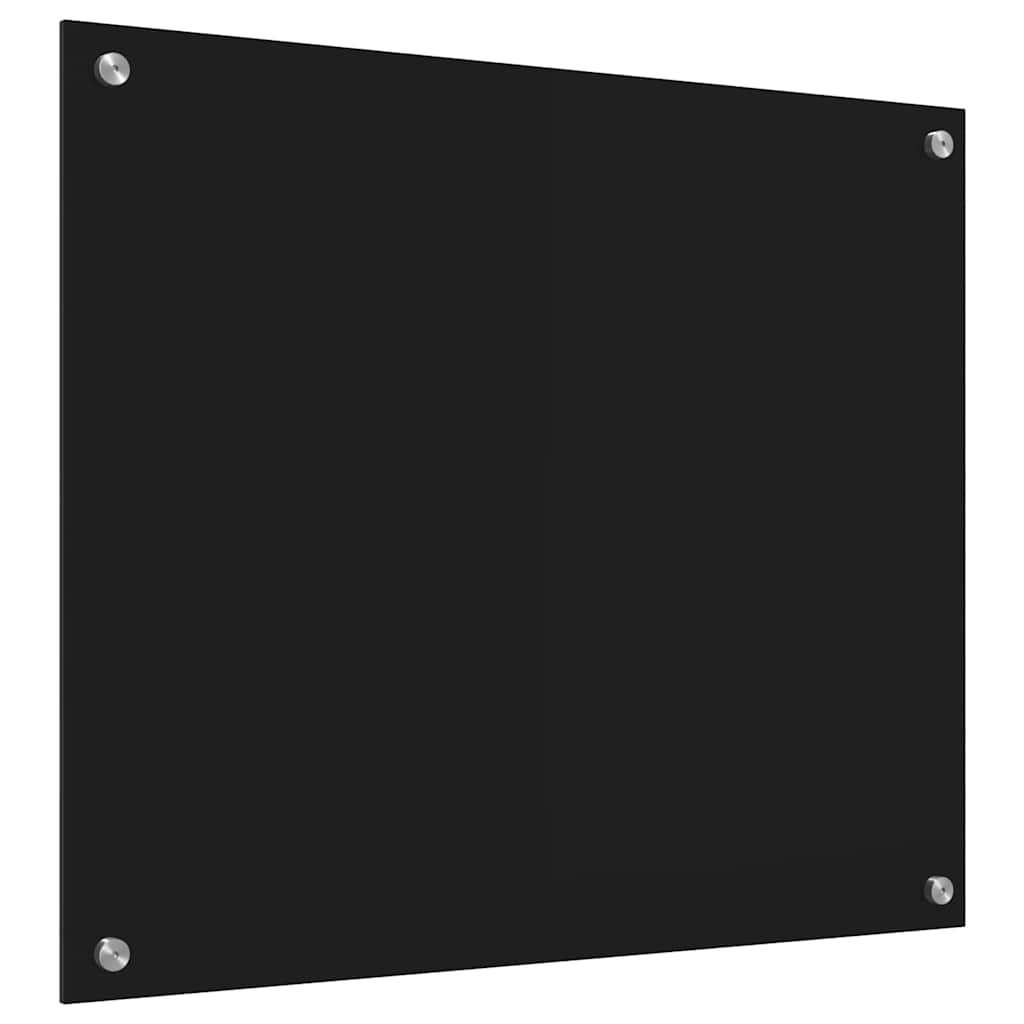 Virtuvės atbraila Juoda 70 x 60 cm grūdintas stiklas