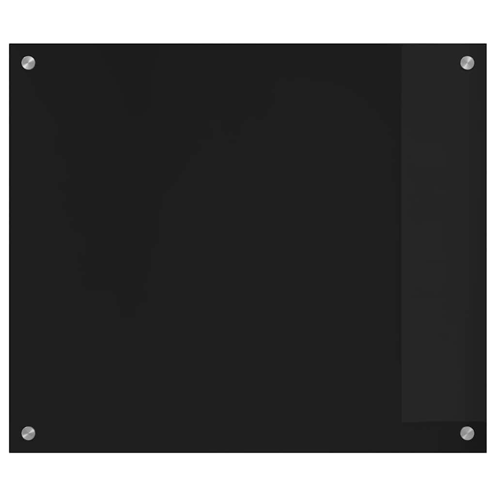 Virtuvės atbraila Juoda 70 x 60 cm grūdintas stiklas