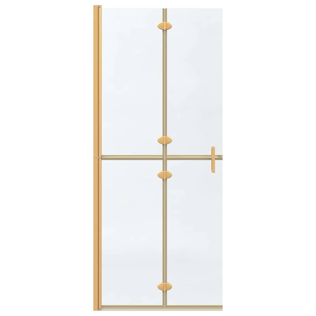 Ieejošā dušas siena Kita zelta un caurspīdīga 80 x 190 cm