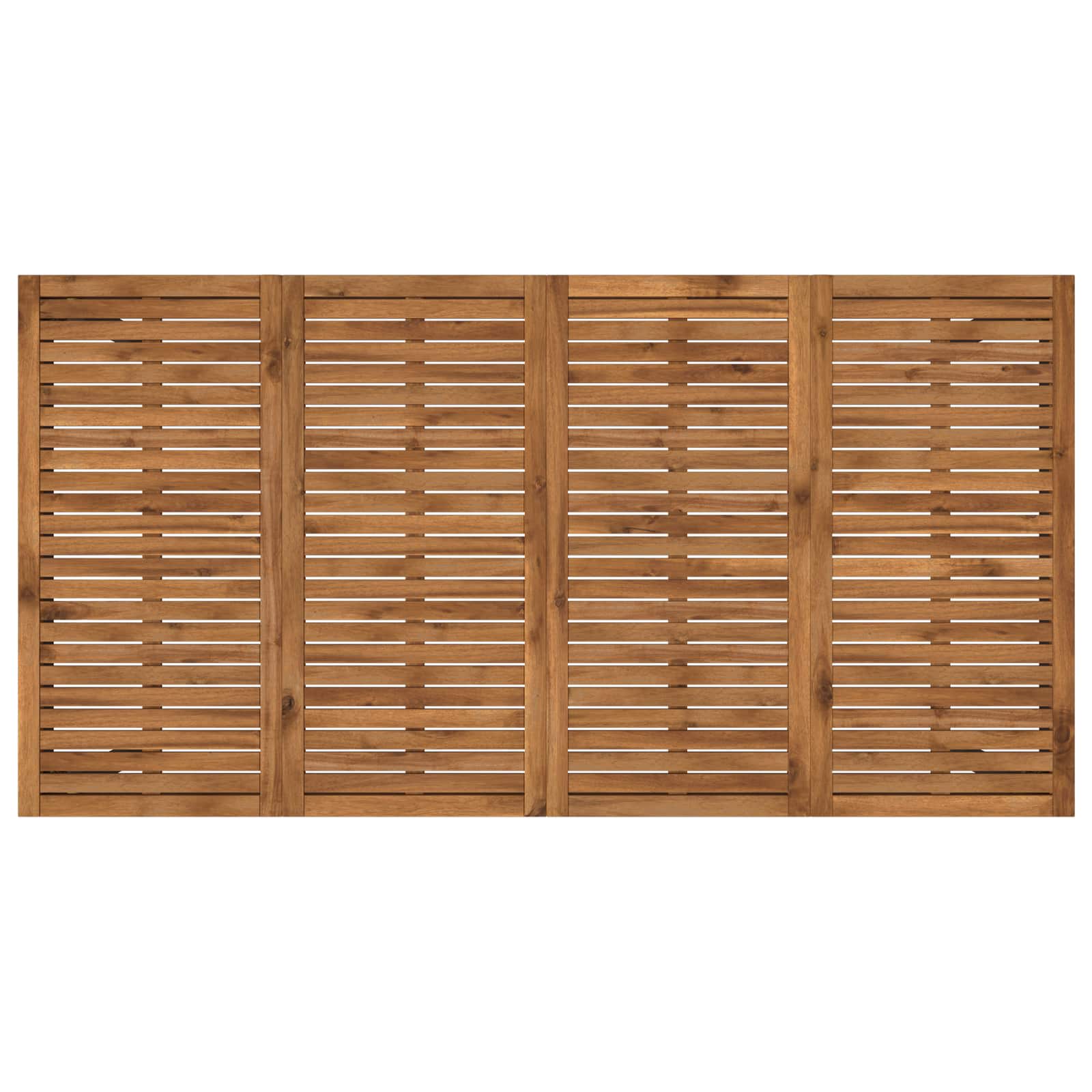 Sodo vakarienės stalas Natūrali ir juoda 196 x 100,5 x 75 cm