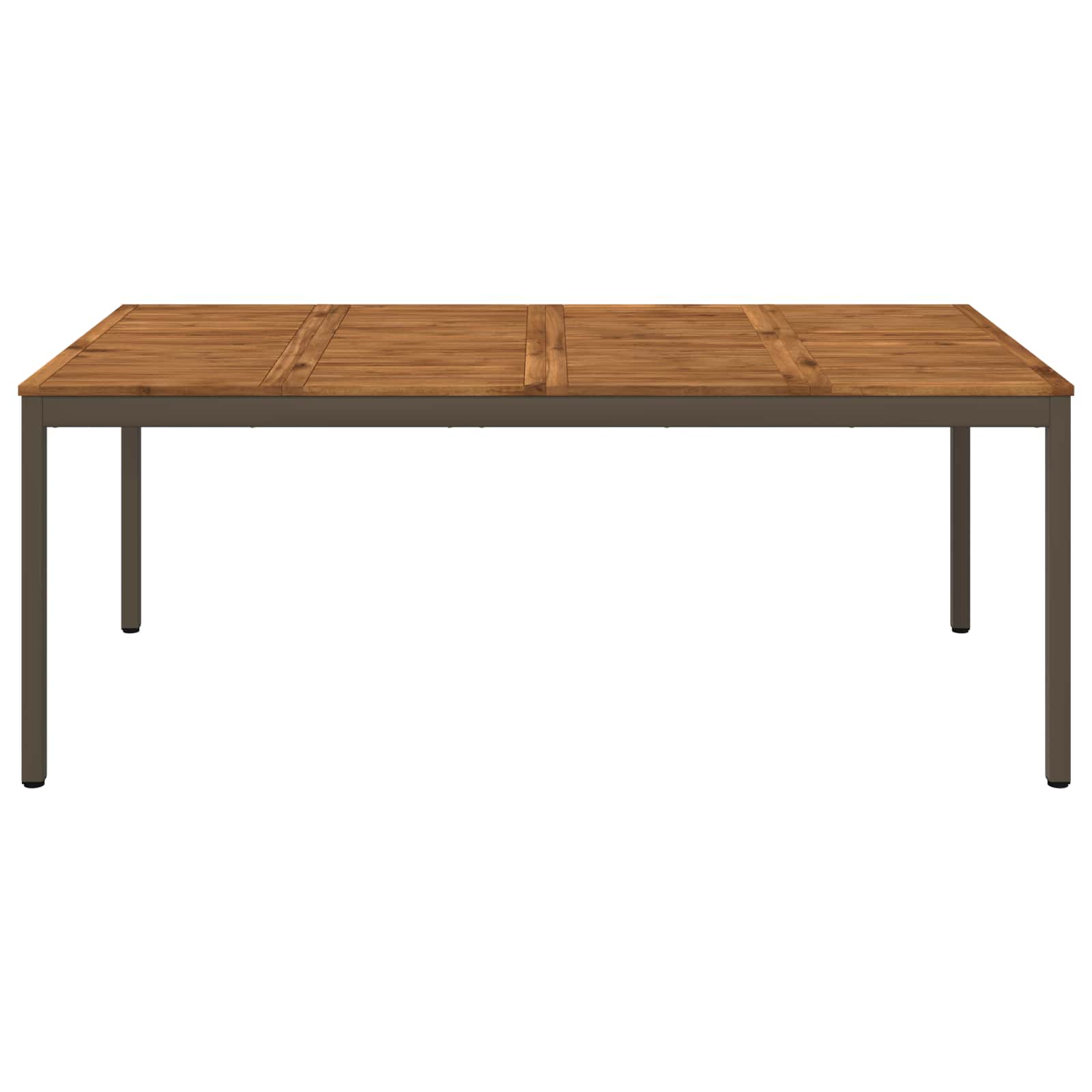 Sodo vakarienės stalas Natūralus ir kava 196 x 100,5 x 75 cm