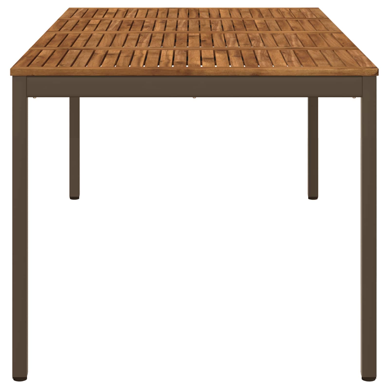 Sodo vakarienės stalas Natūralus ir kava 196 x 100,5 x 75 cm