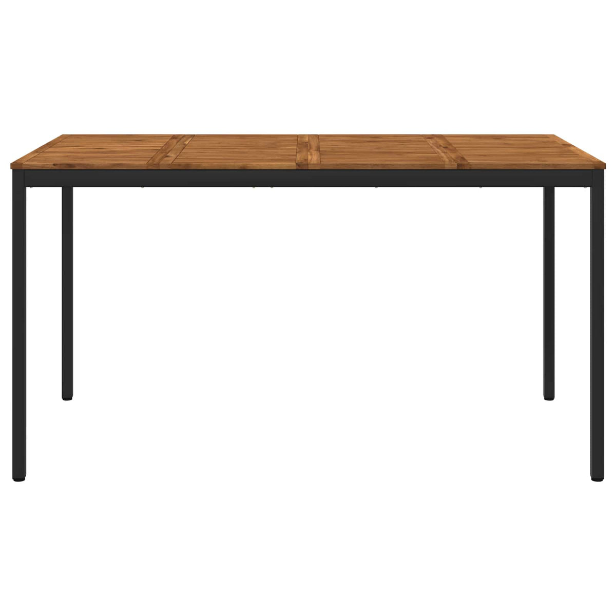 Sodo Baro Stalas Natūrali ir juoda 196 x 100,5 x 105 cm
