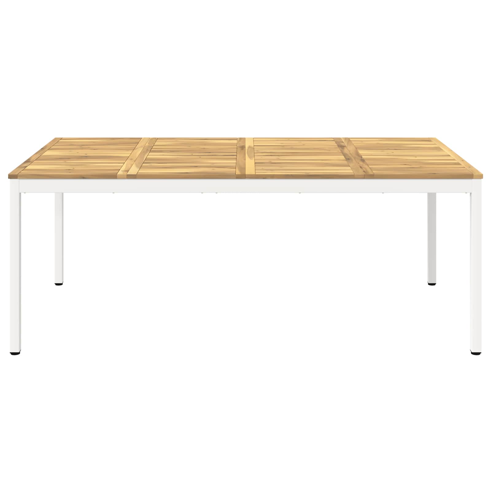Sodo vakarienės stalas Balta 196 x 100,5 x 75 cm
