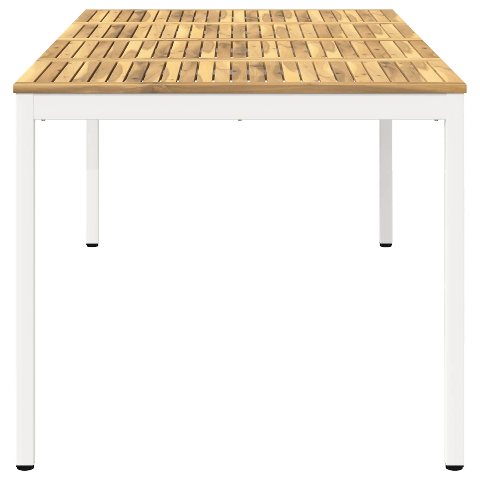 Sodo vakarienės stalas Balta 196 x 100,5 x 75 cm