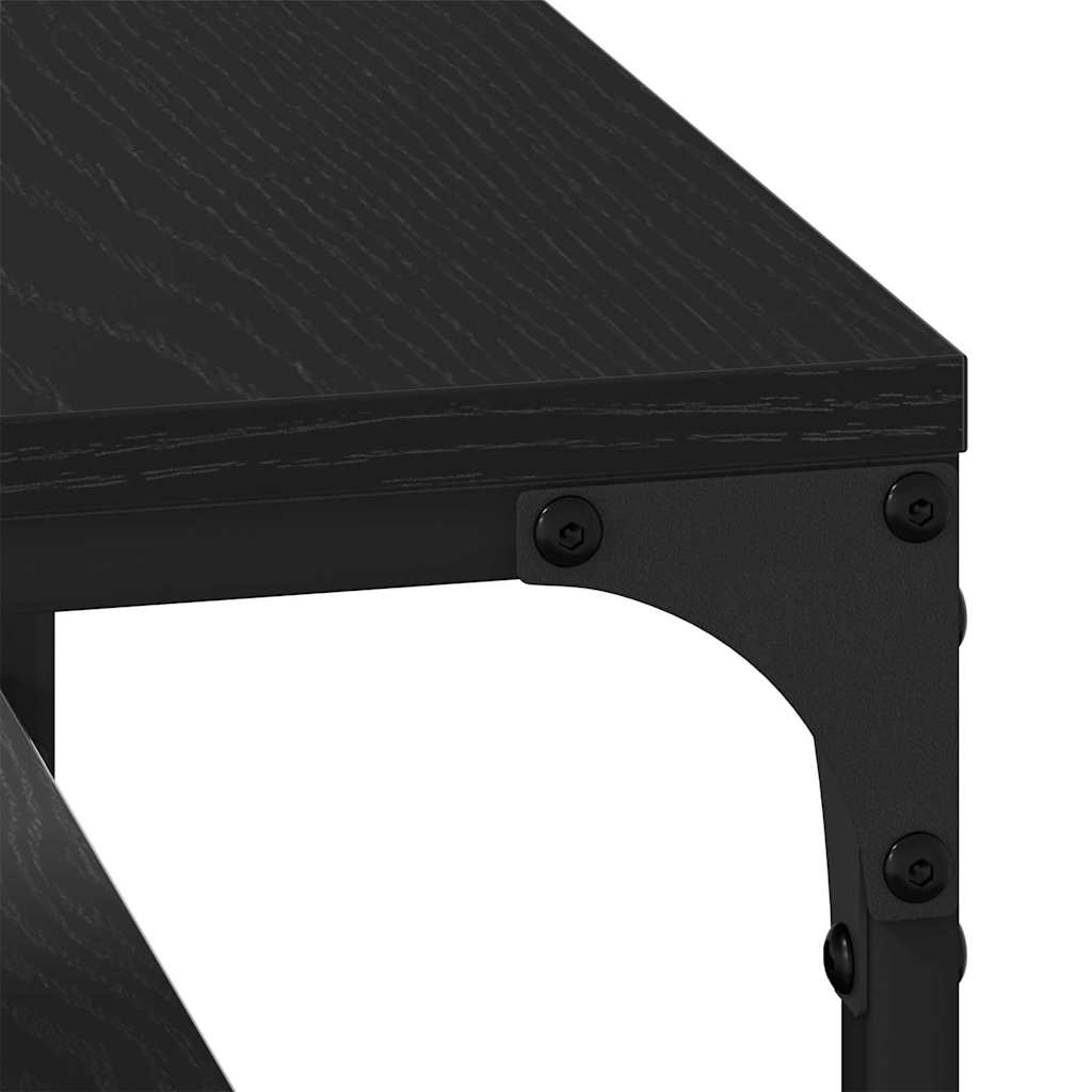 Coffee table black oak Engineered wood