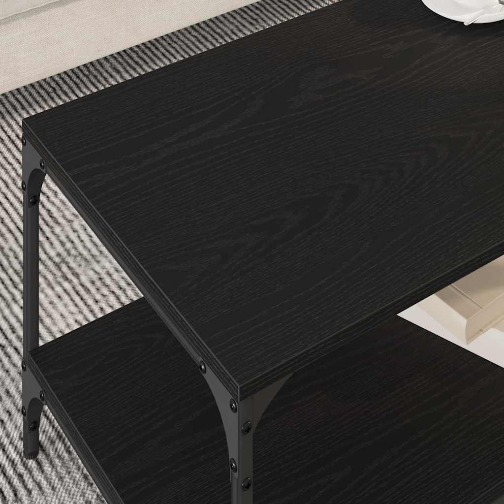 Coffee table black oak Engineered wood