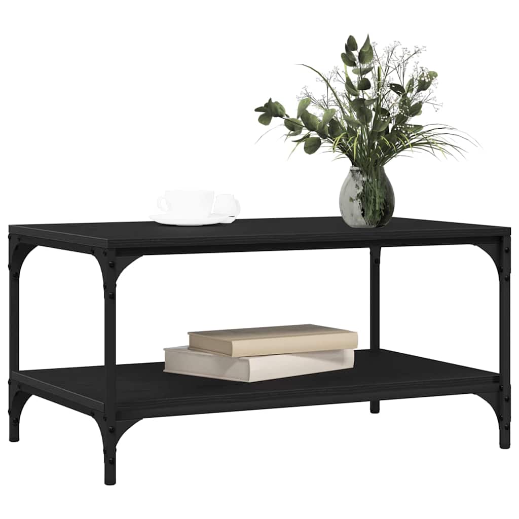 Coffee table black oak Engineered wood